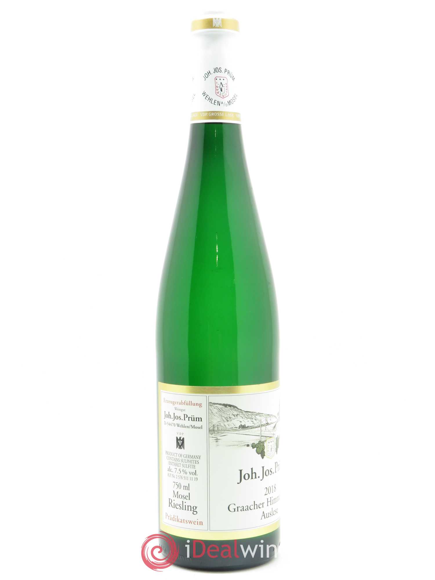 Riesling Joh. Jos. Prum Graacher Himmelreich Auslese 2018 - Lot de 1 bouteille - 1
