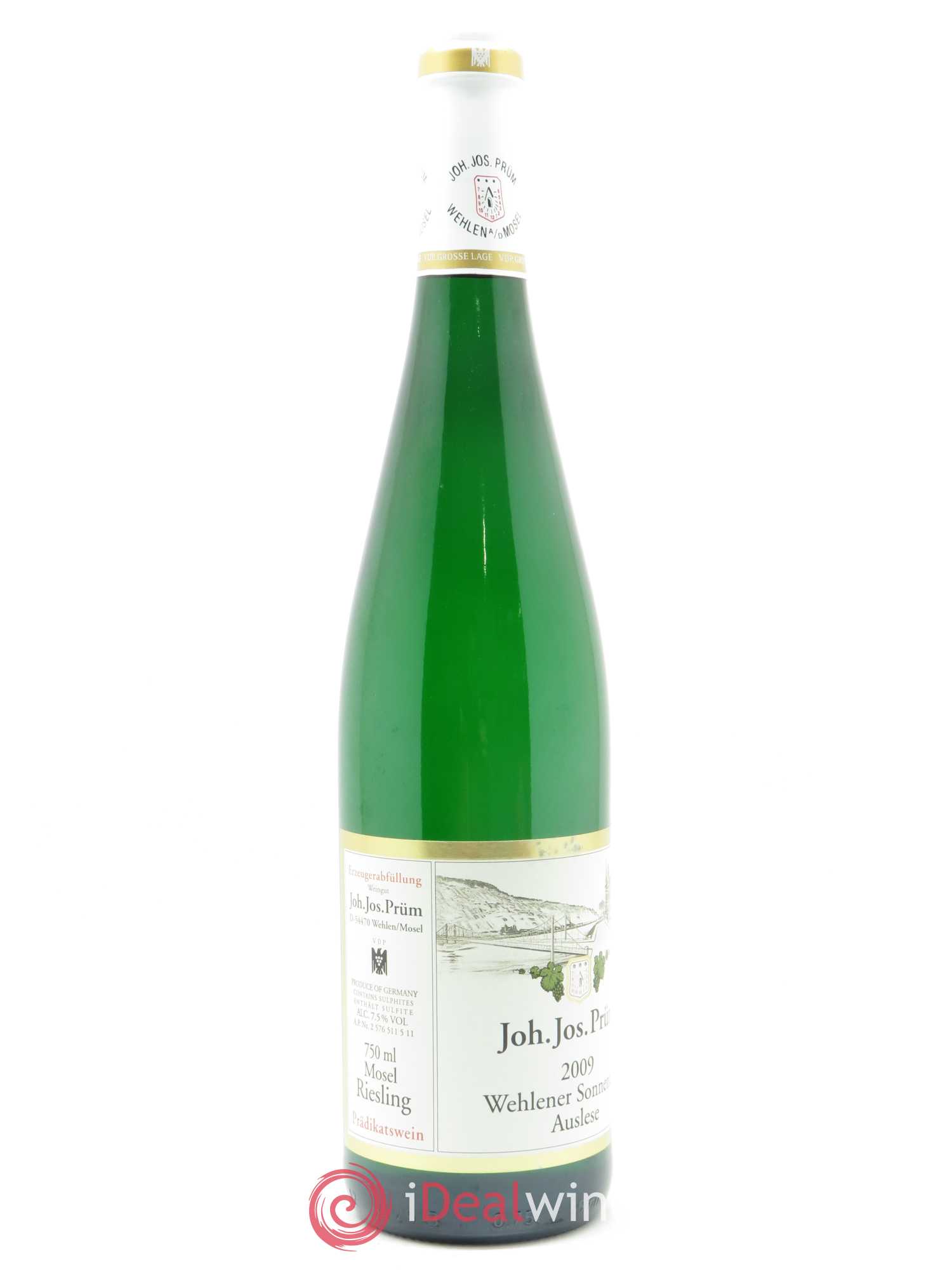 Riesling Joh. Jos. Prum Wehlener Sonnenuhr Auslese 2009 - Lot de 1 bouteille - 1