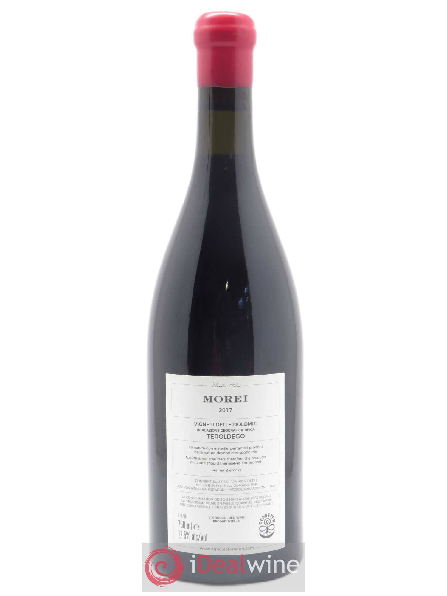 Vigneti delle Dolomiti IGT Morei - Teroldego Elisabetta Foradori 2017 - Lot de 1 bouteille - 1