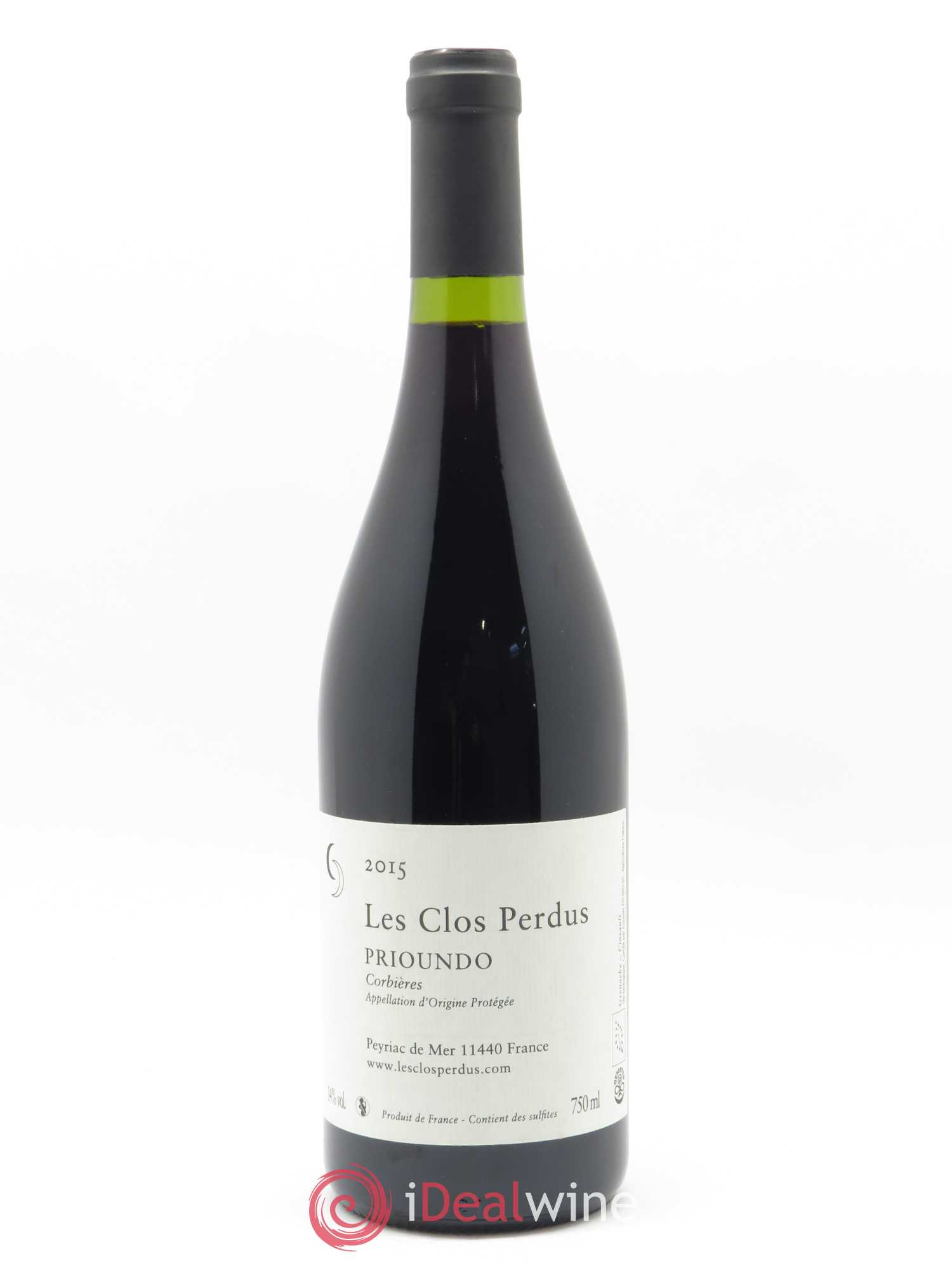 Corbières Les Clos Perdus Prioundo 2015 - Lot de 1 bouteille - 0