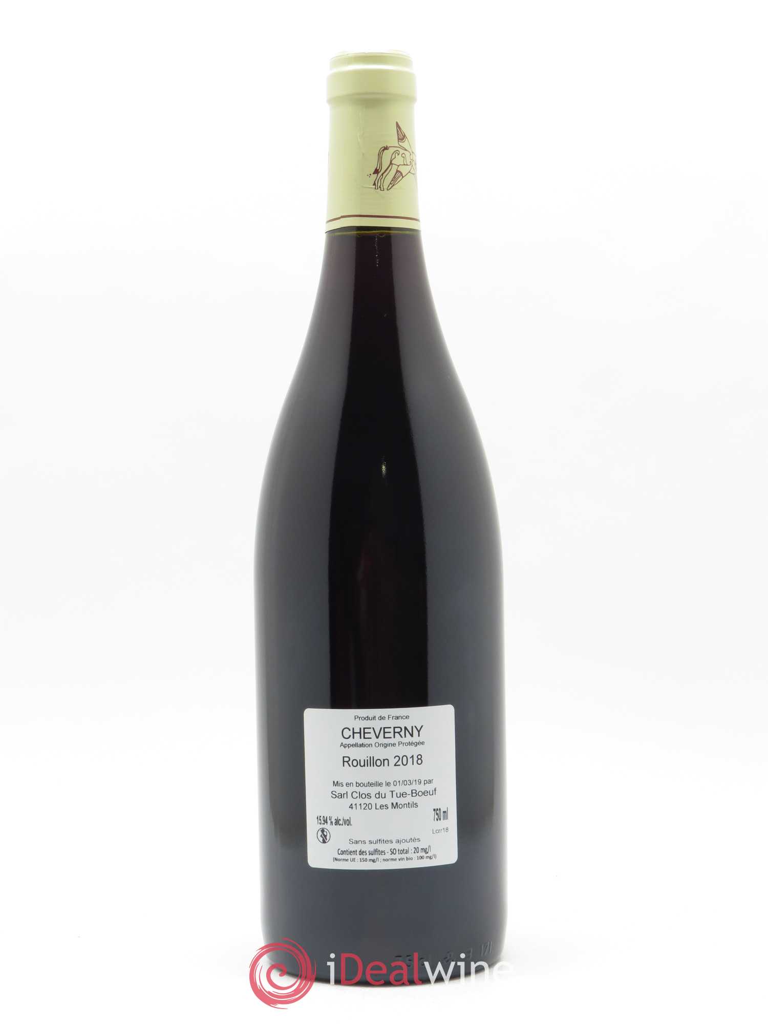 Cheverny Rouillon Clos du Tue-Boeuf 2018 - Lot de 1 bouteille - 1
