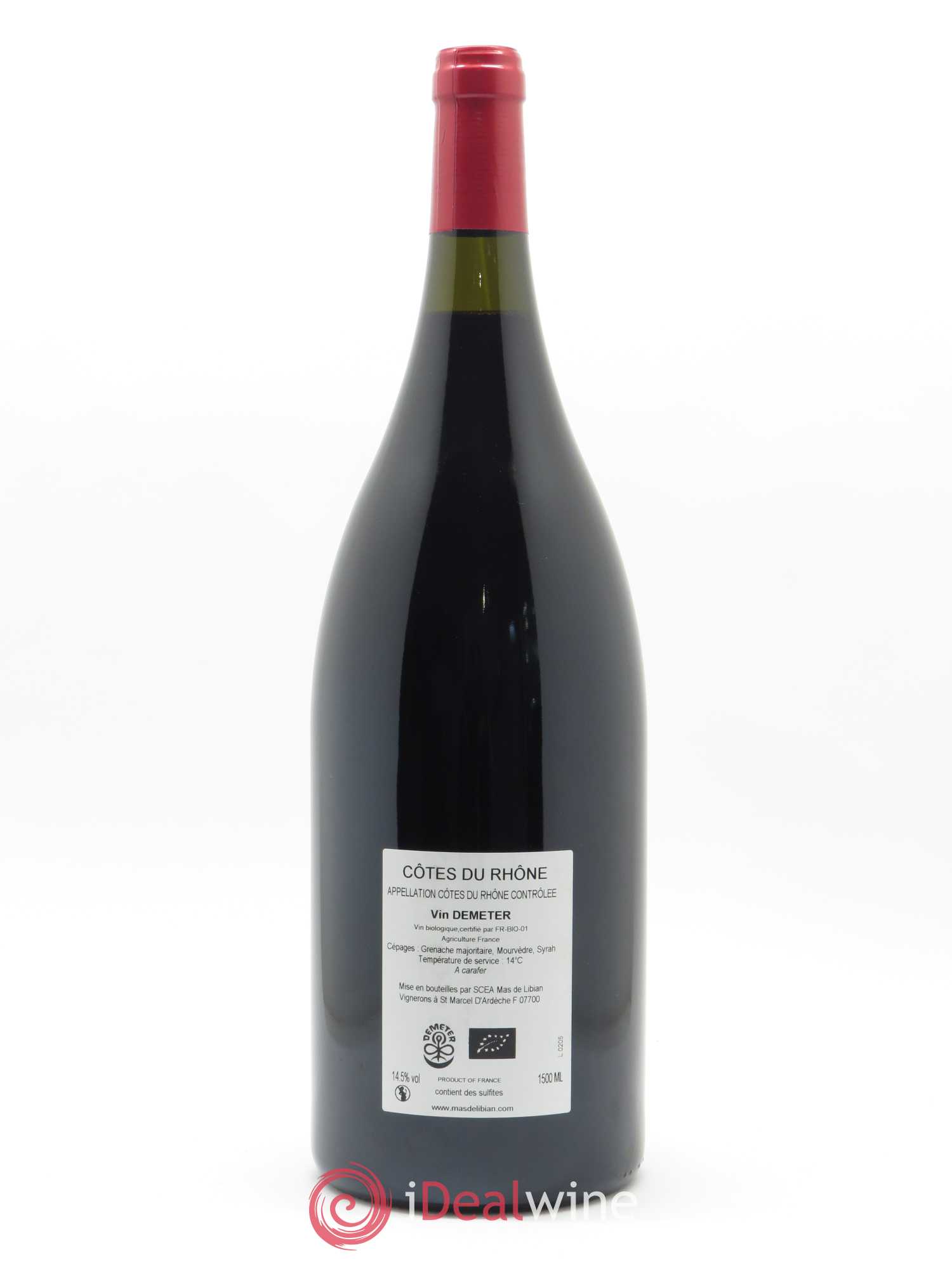 Vin de France (anciennement Côtes-du-Rhône) Khayyam Mas de Libian 2018 - Lot de 1 magnum - 1