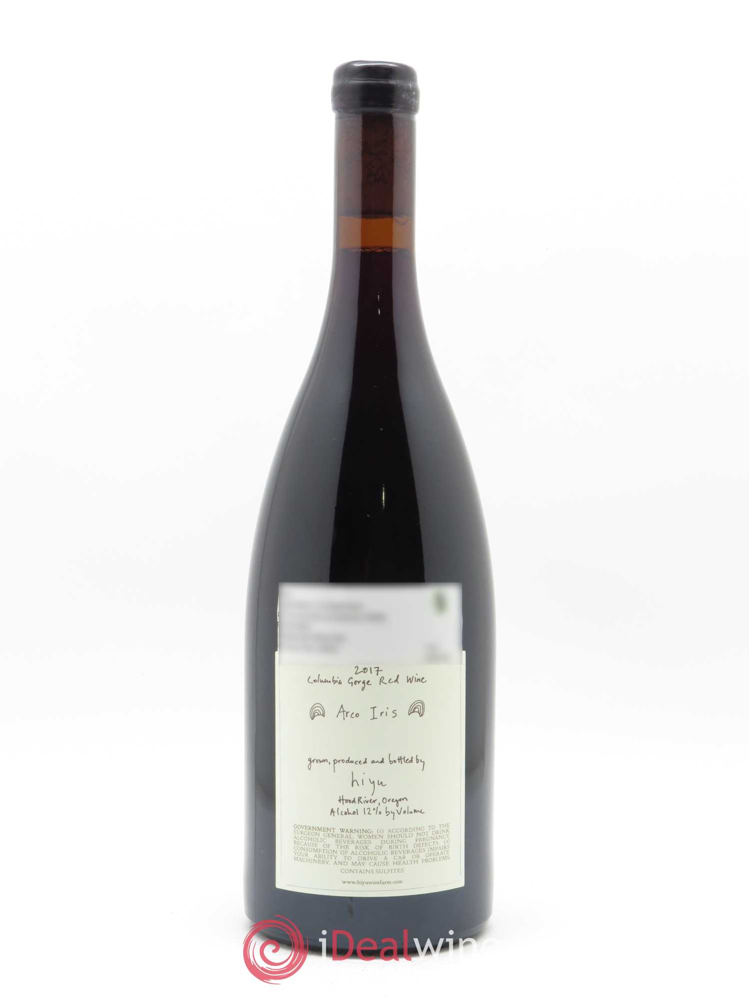Columbia Gorge Arco Iris Hiyu Farm 2017 - Lot of 1 bottle - 1