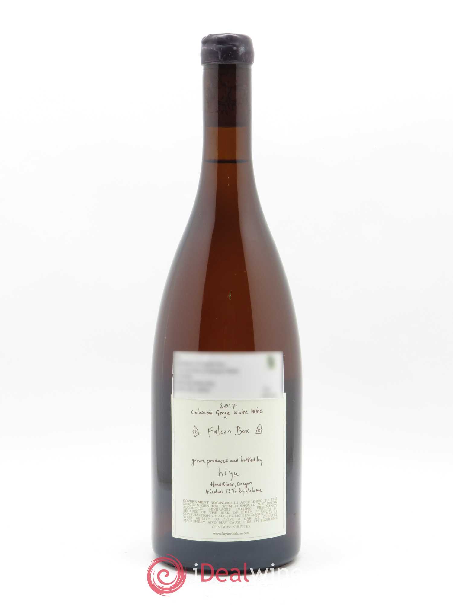 Columbia Gorge The Falcon Box Hiyu Farm 2017 - Lot de 1 bouteille - 1