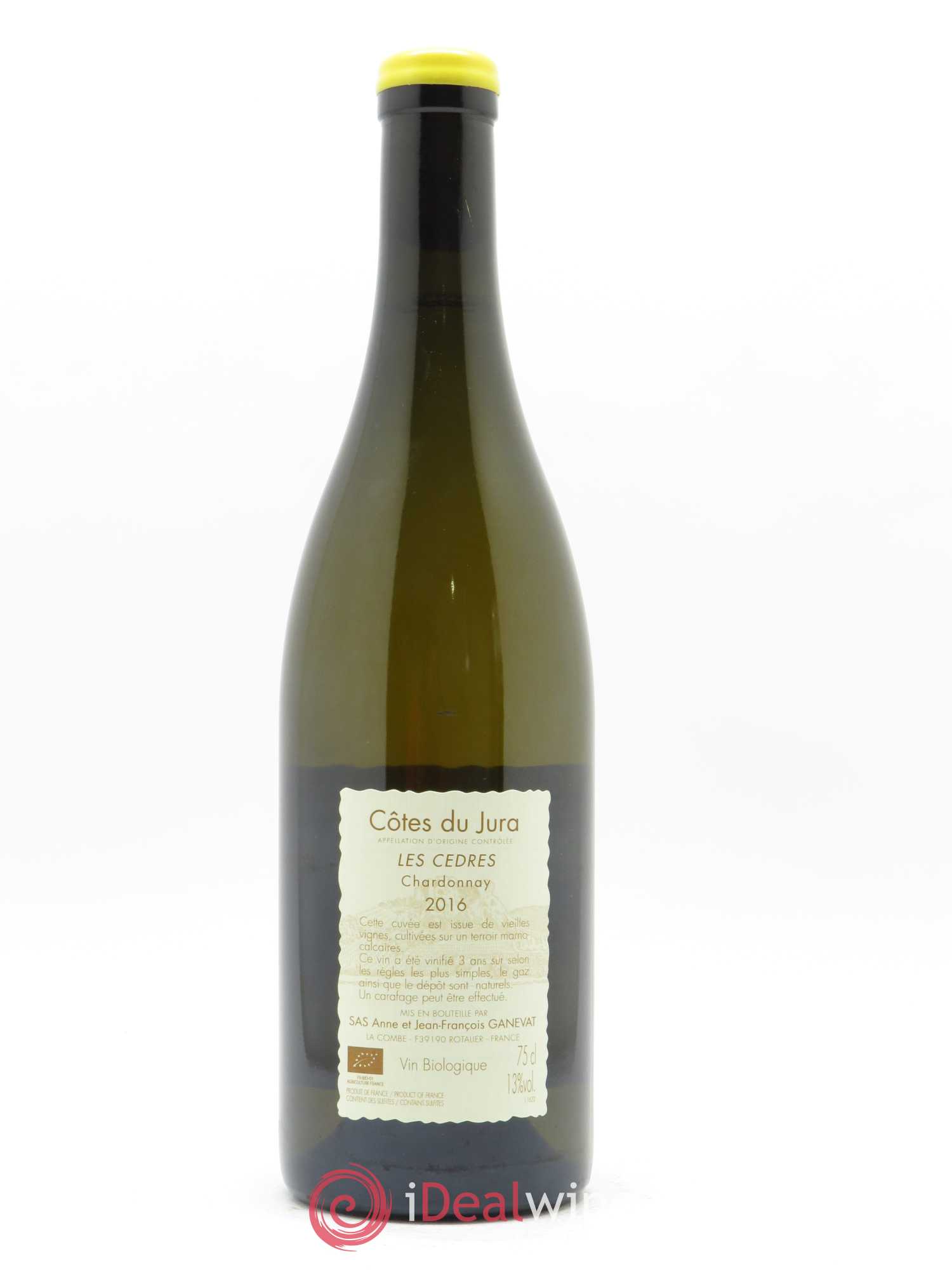 Vin de France (anciennement Côtes du Jura) Les Cèdres Anne et Jean François Ganevat 2016 - Lot de 1 bouteille - 1