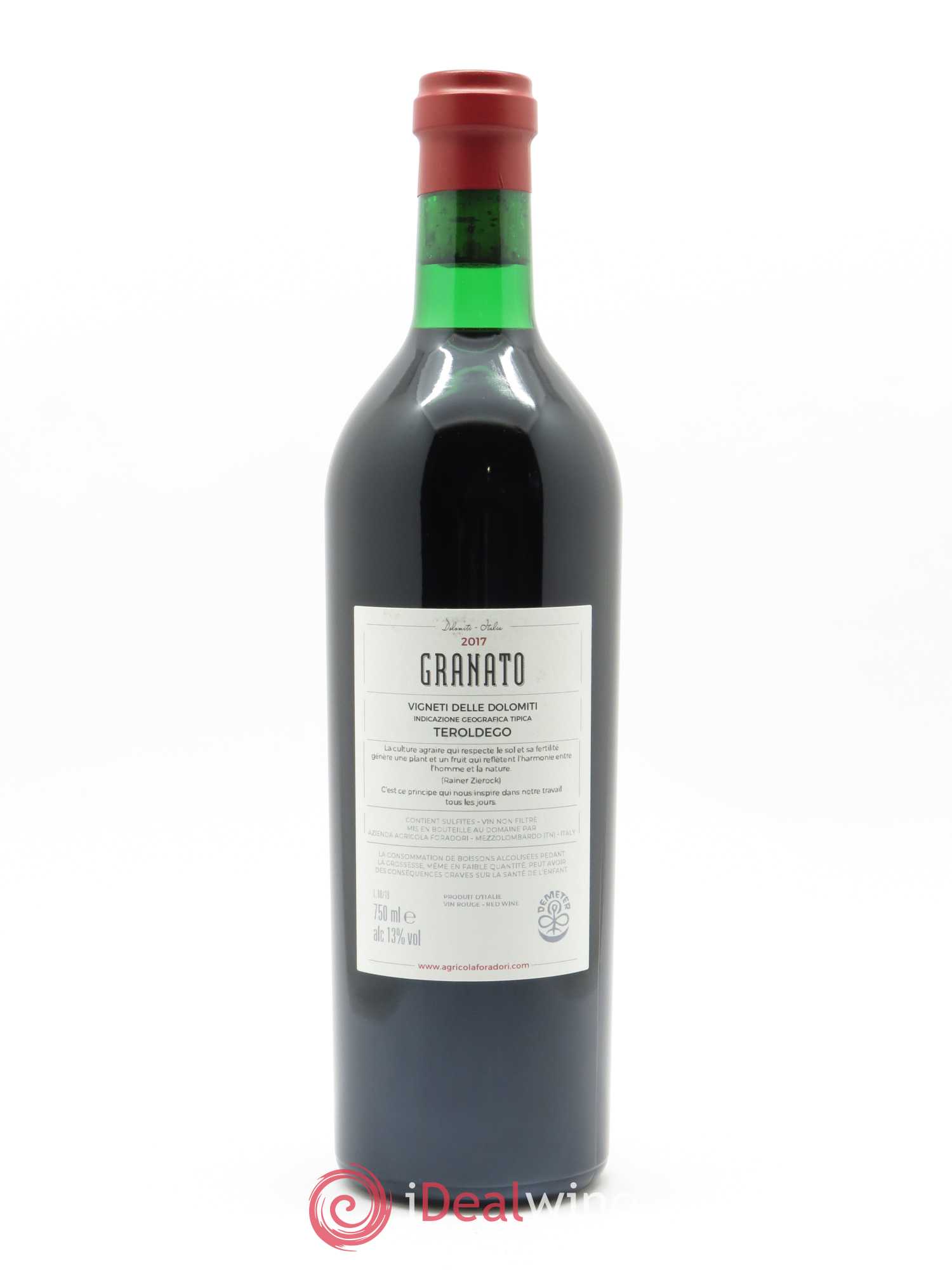 Vigneti delle Dolomiti IGT Granato Elisabetta Foradori 2017 - Lot de 1 bouteille - 1
