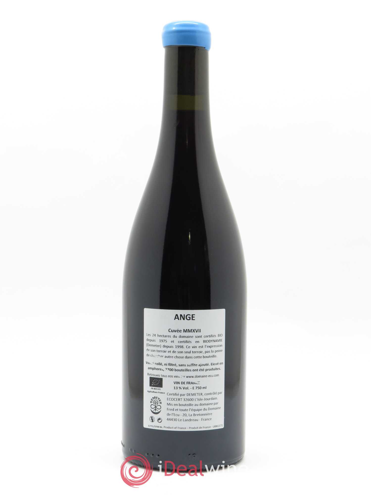 Vin de France Ange Domaine de L'Ecu 2017 - Lot de 1 bouteille - 1