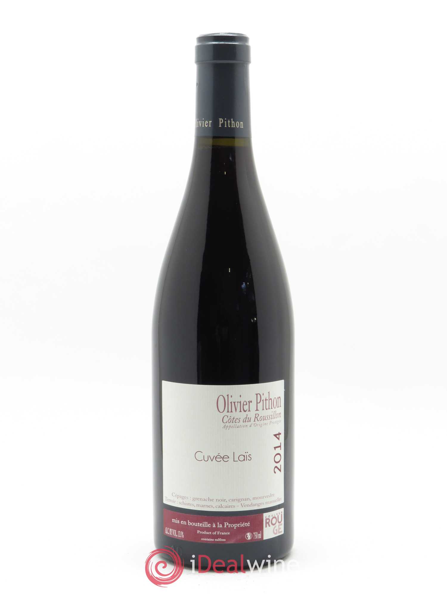Côtes du Roussillon Olivier Pithon Laïs 2014 - Lot de 1 bouteille - 0