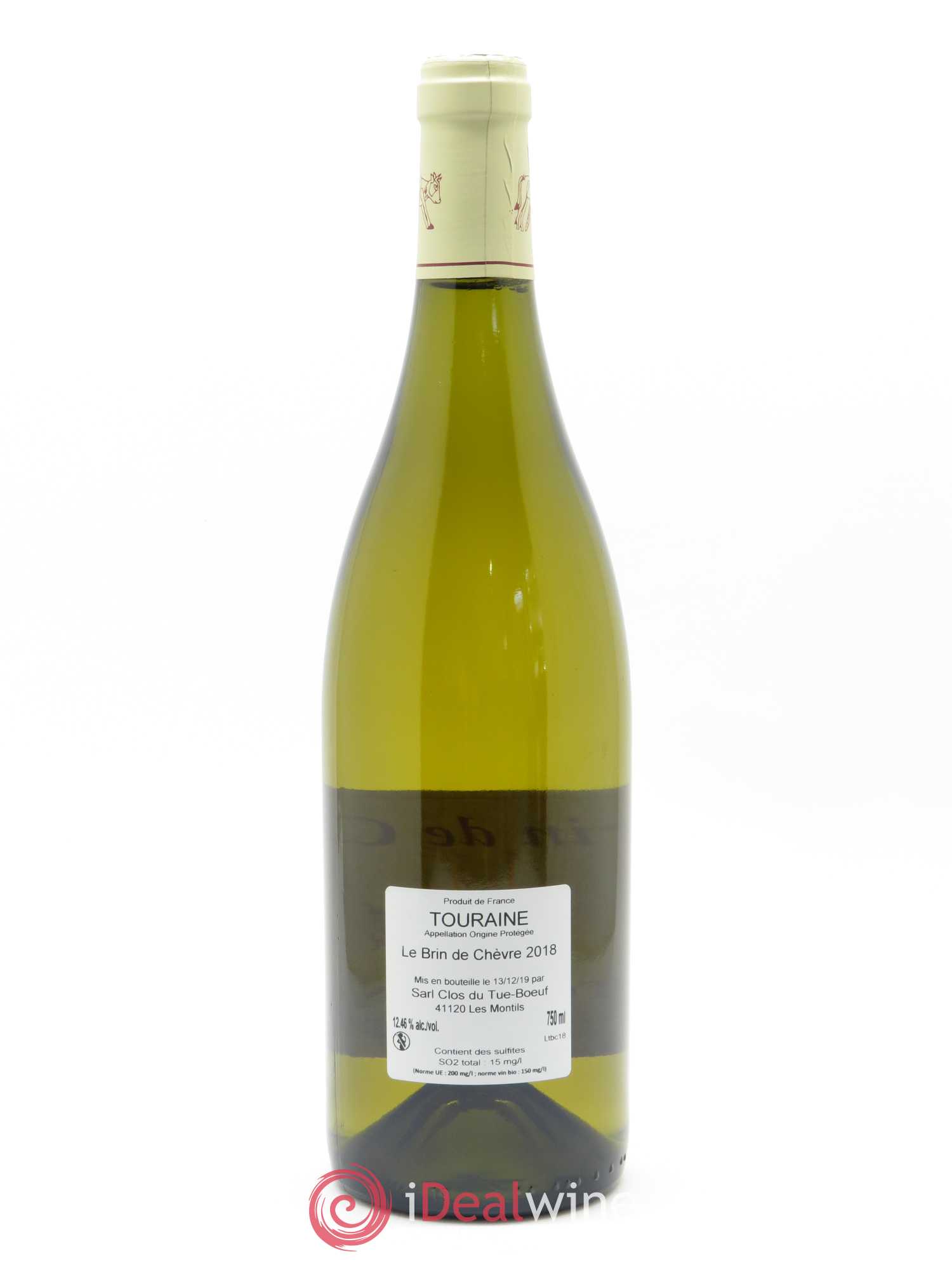 Vin de France (anciennement Touraine) Le Brin de Chèvre Clos du Tue-Boeuf 2018 - Lot de 1 bouteille - 1