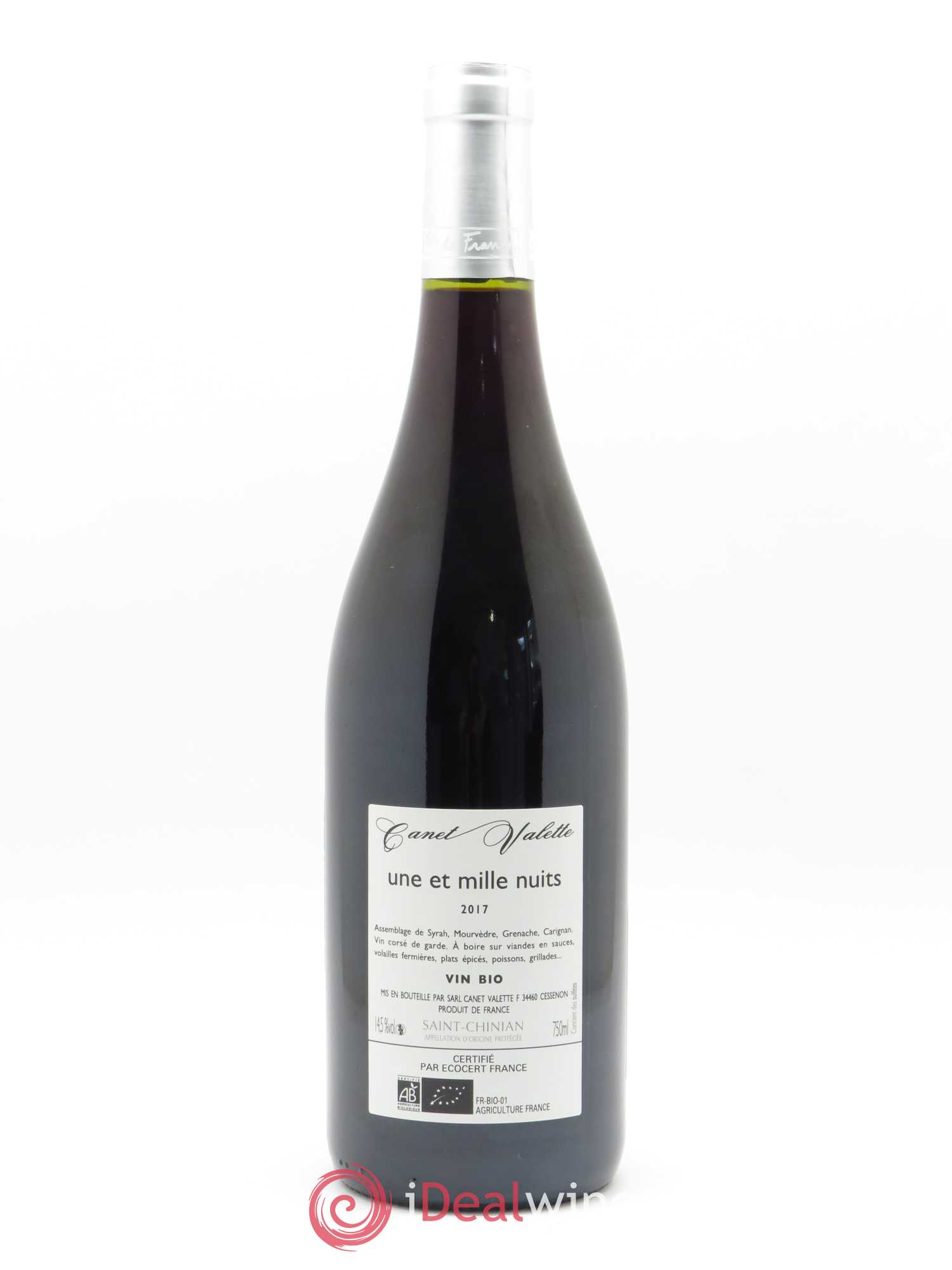 Saint-Chinian Une et mille nuits Canet-Valette (Domaine) 2017 - Lot de 1 bouteille - 1