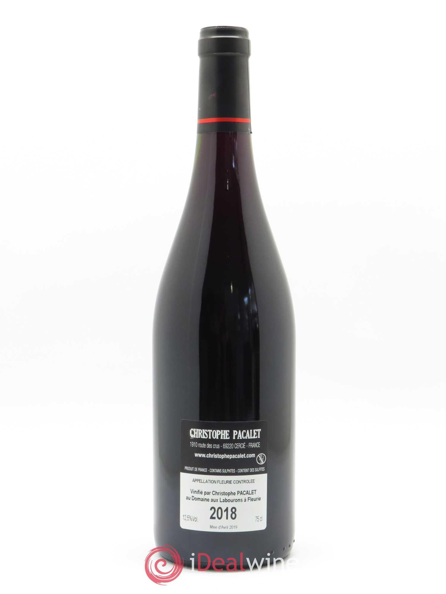 Fleurie Les Labourons Christophe Pacalet 2018 - Lot de 1 bouteille - 1