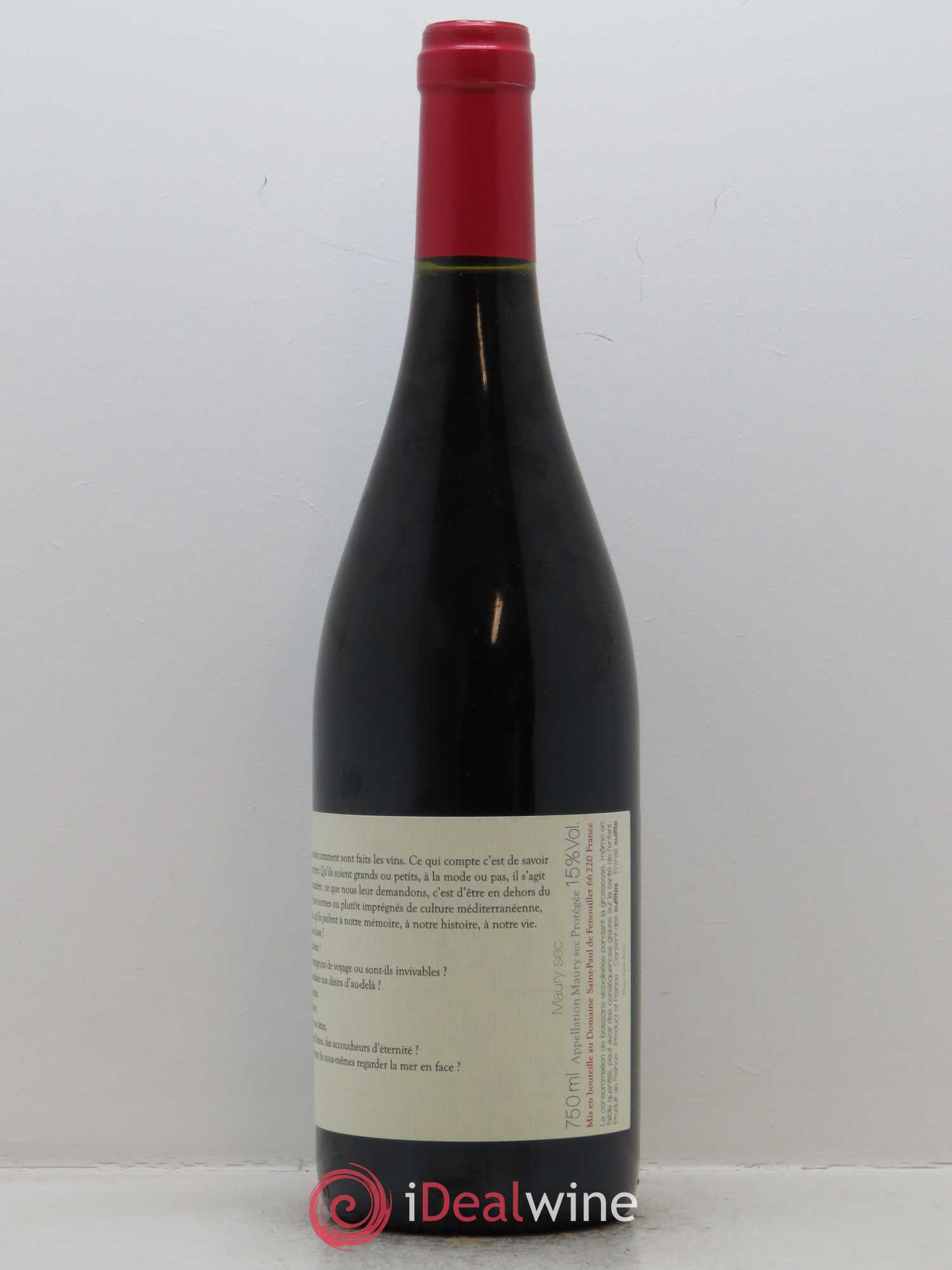 Maury Sec La Préceptorie Les Terres Nouvelles 2015 - Lot de 1 bouteille - 2