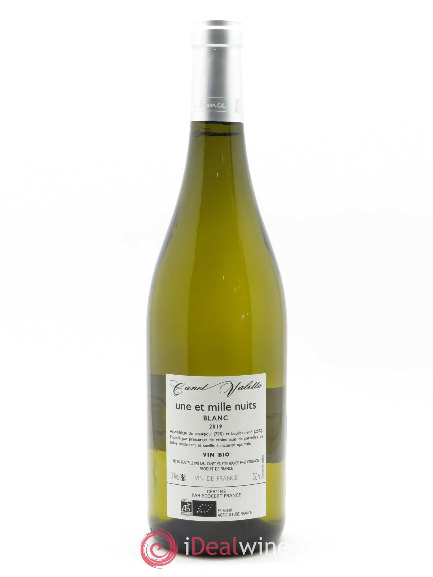 Vin de France Une et mille nuits Canet-Valette (Domaine) 2019 - Lot de 1 bouteille - 1