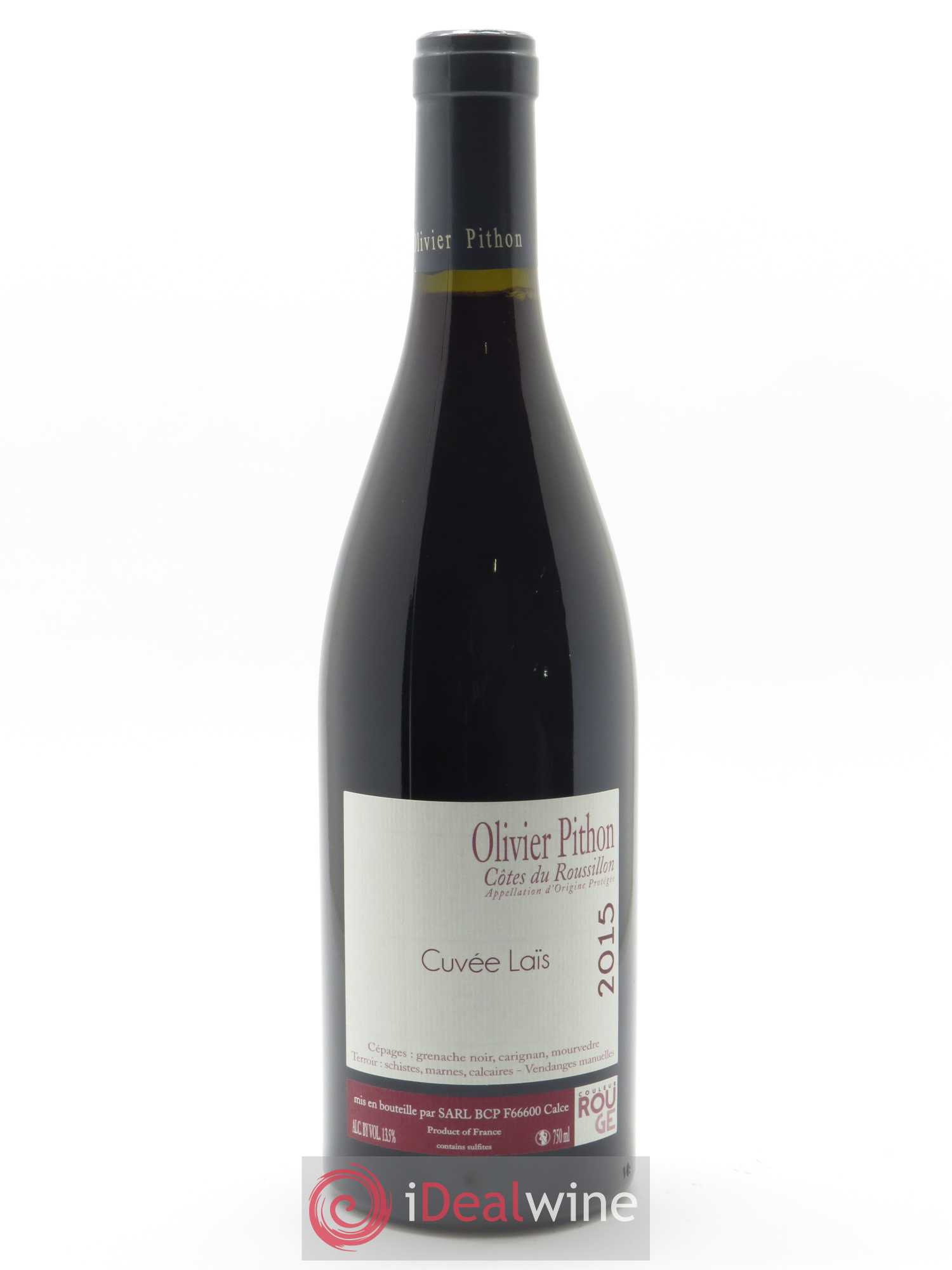 IGP Côtes du Roussillon Olivier Pithon Laïs 2015 - Lot de 1 bouteille - 0