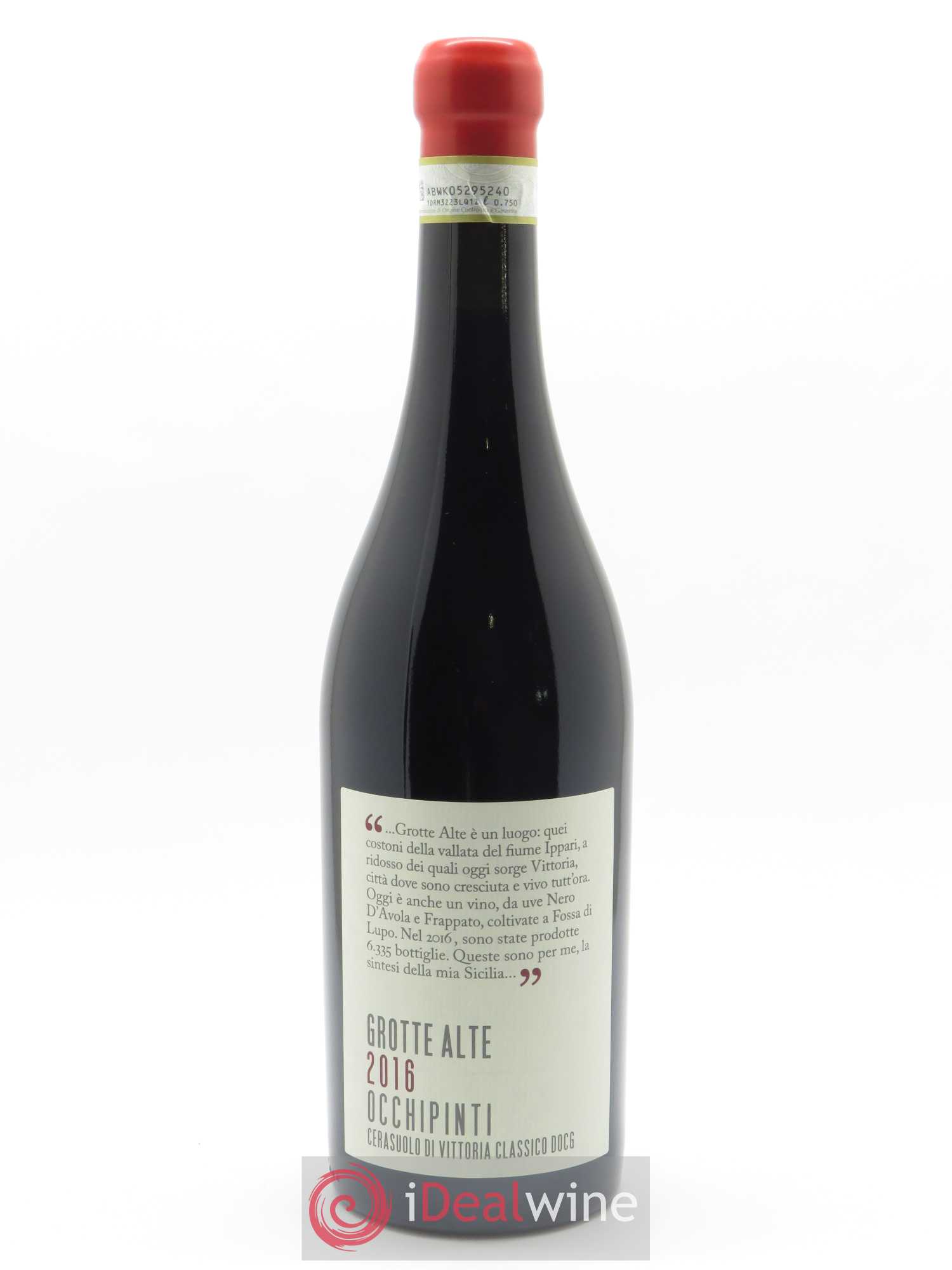 Cerasuolo di Vittoria Classico DOCG Grotte Alte Azienda Agricola Arianna Occhipinti 2016 - Lot of 1 bottle - 0