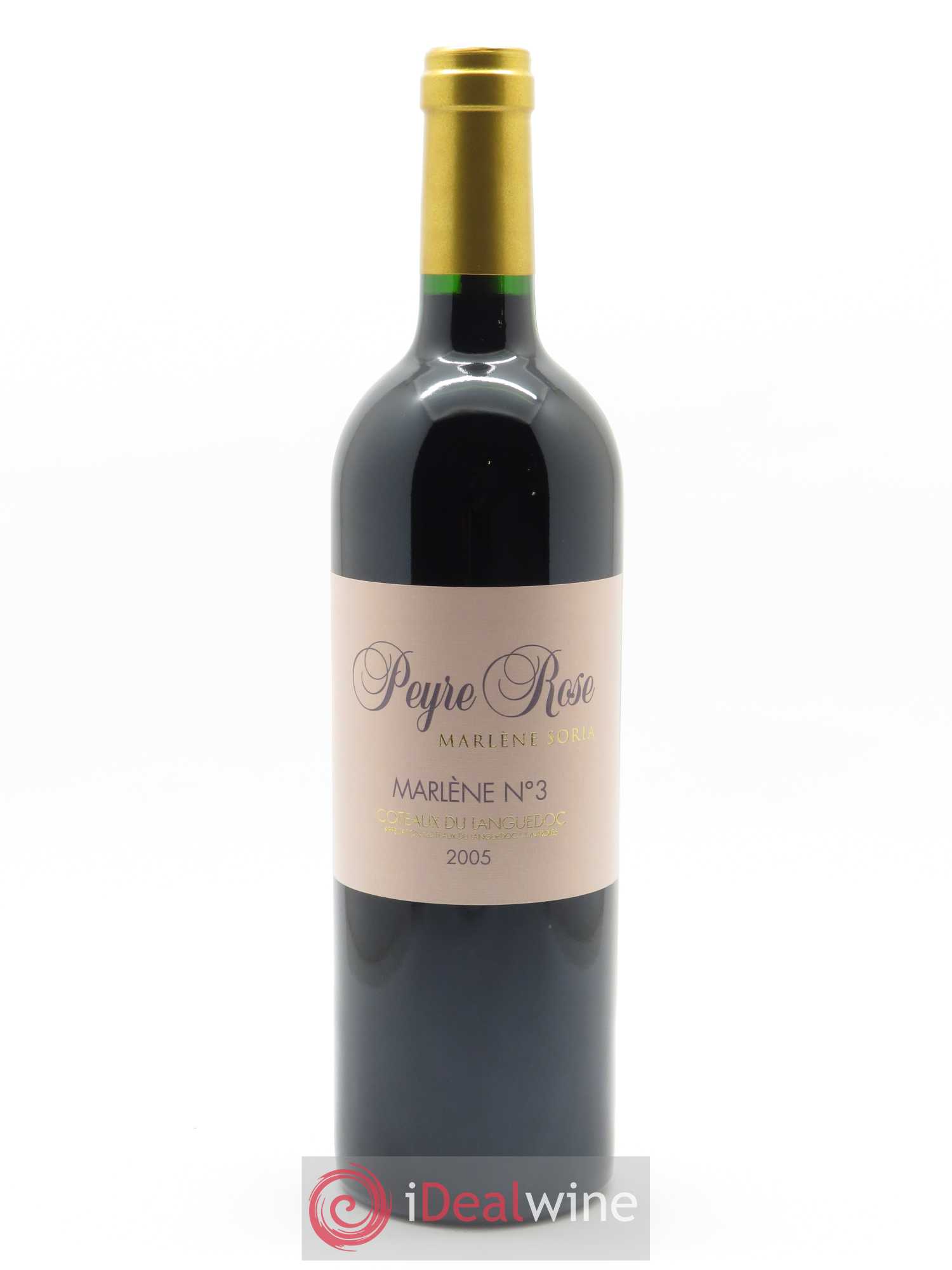 Vin de France (anciennement Coteaux du Languedoc) Peyre Rose Marlène n°3 Marlène Soria 2005 - Lot de 1 bouteille - 0