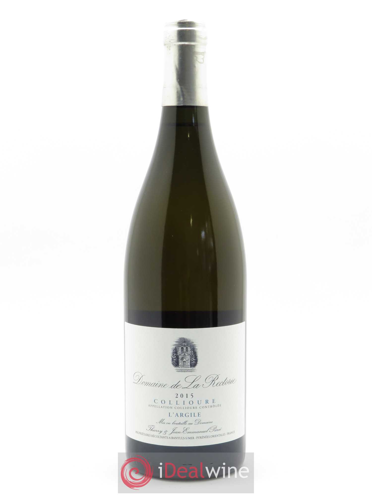 Collioure La Rectorie (Domaine de) L'Argile Thierry et Jean Emmanuel Parcé 2015 - Lot de 1 bouteille - 0