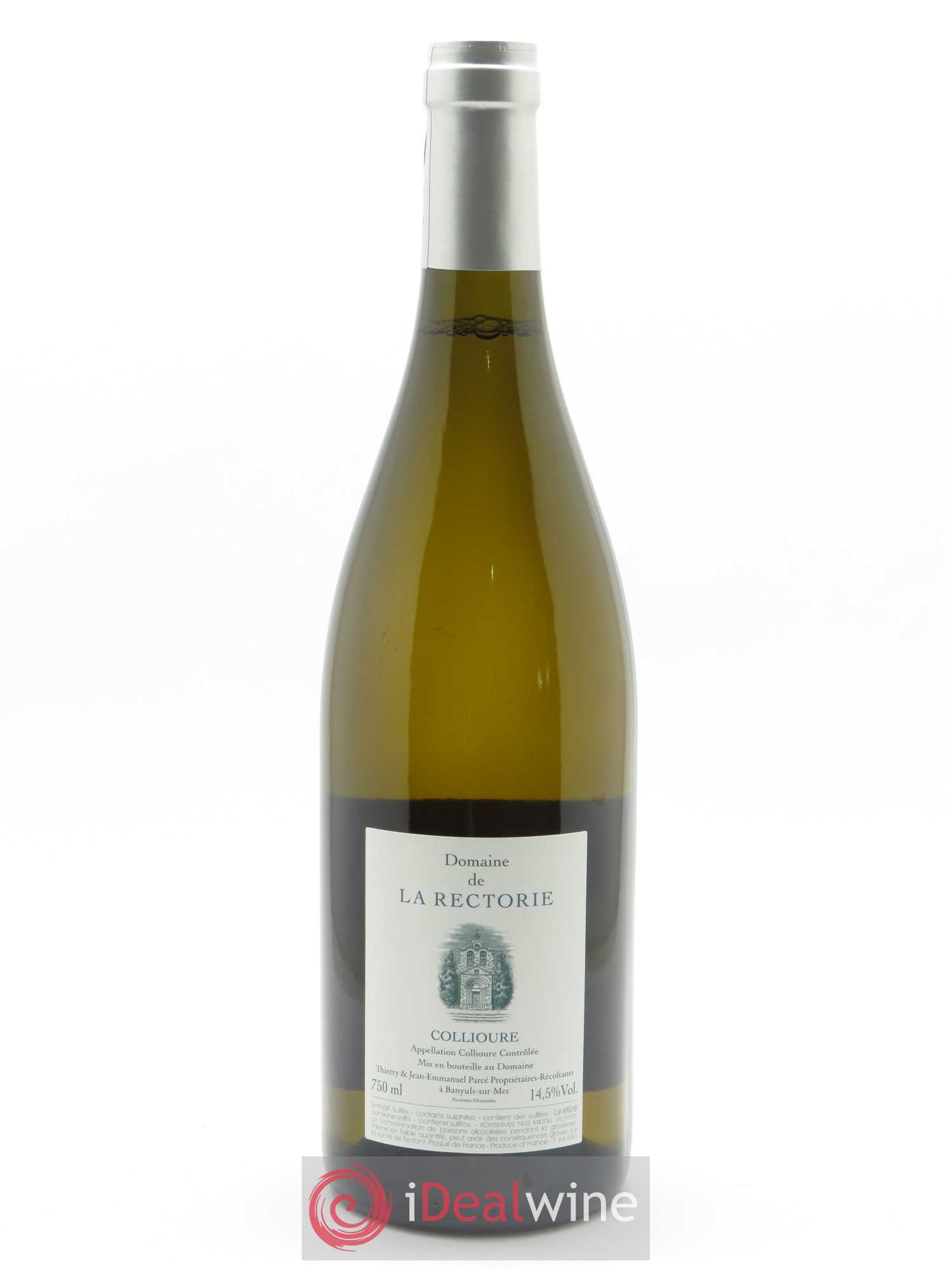 Collioure La Rectorie (Domaine de) L'Argile Thierry et Jean Emmanuel Parcé 2018 - Lot de 1 bouteille - 1