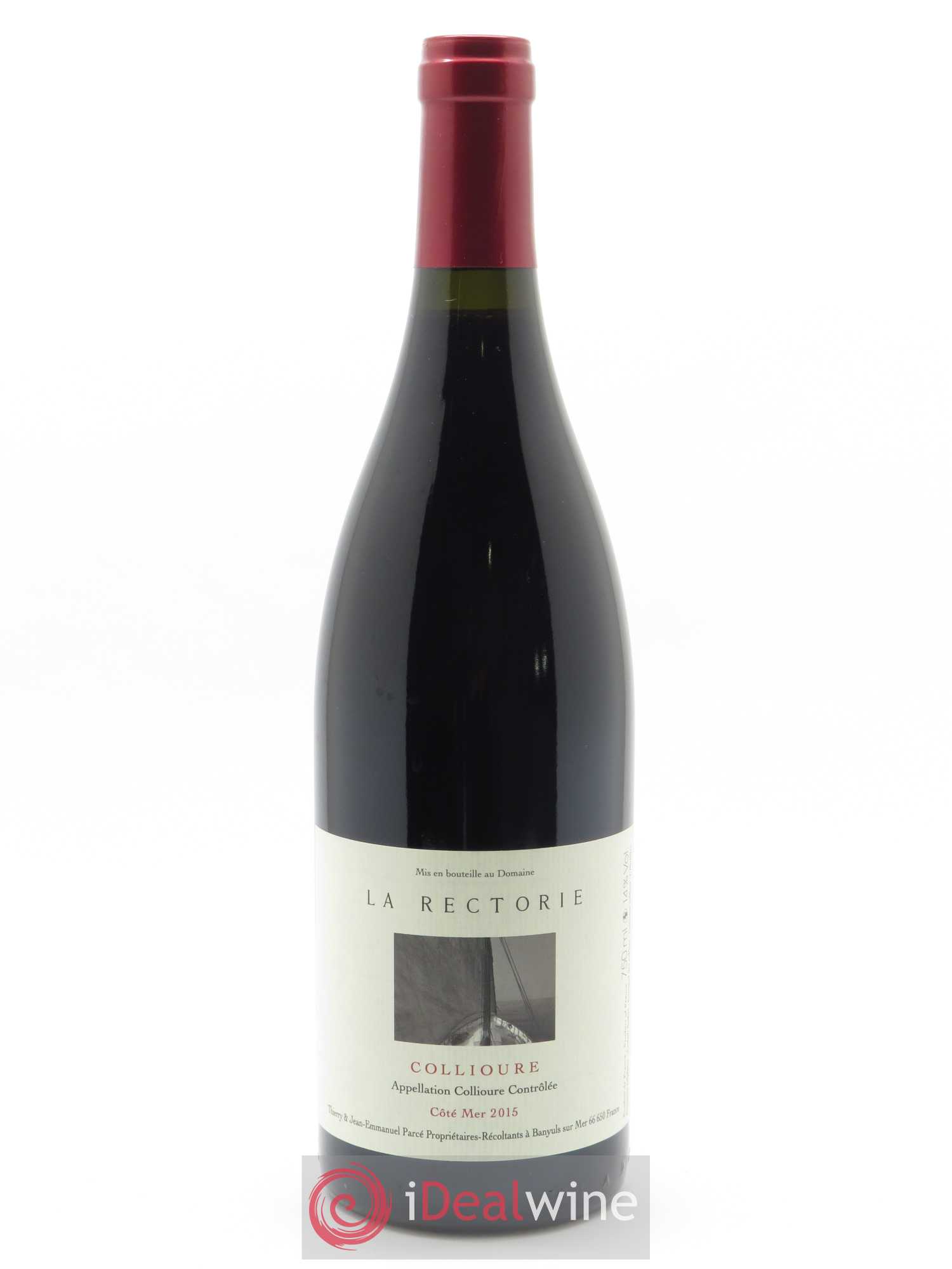 Collioure La Rectorie (Domaine de) Côté Mer Thierry et Jean Emmanuel Parcé 2015 - Lot de 1 bouteille - 0