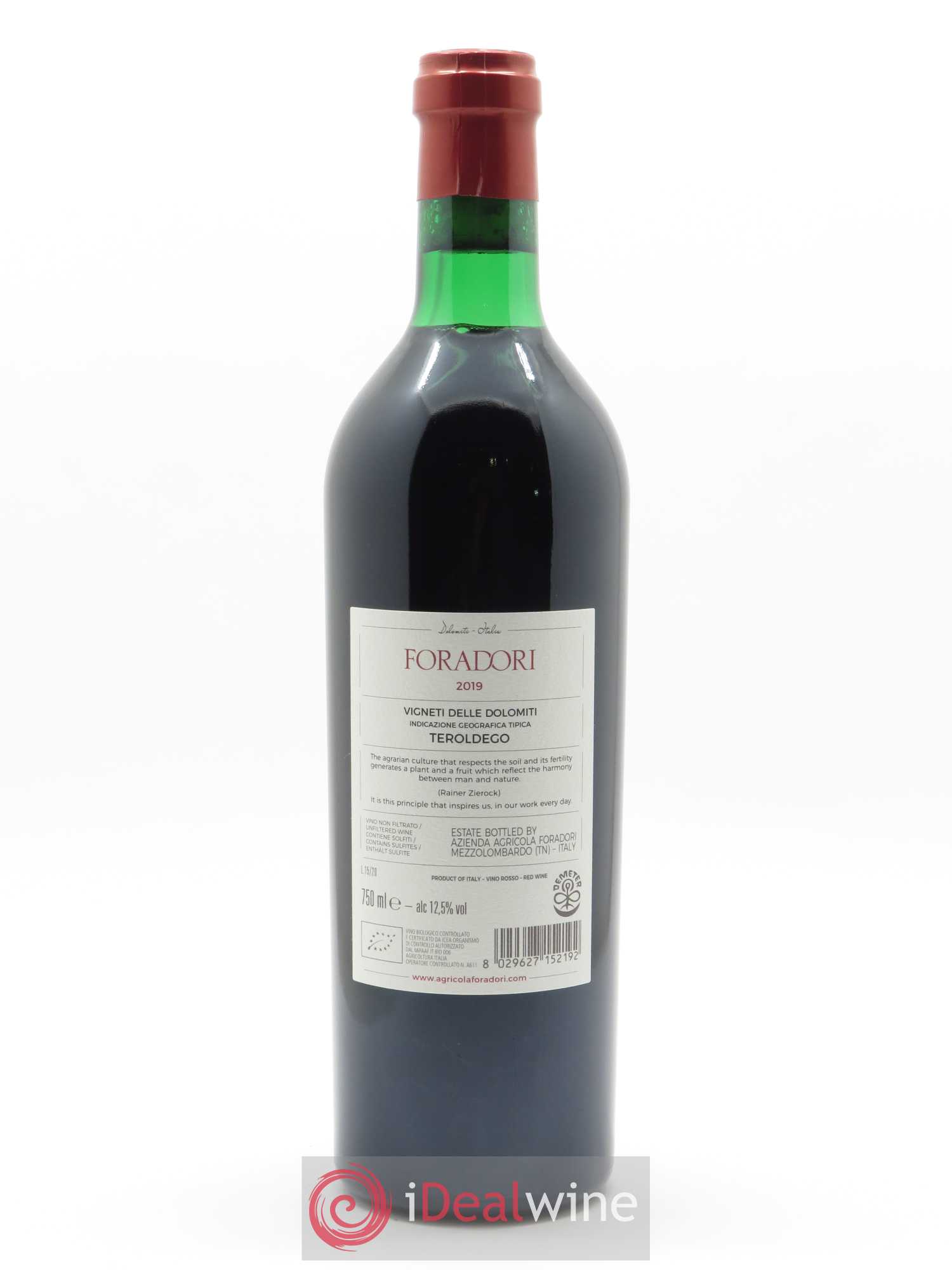 Vigneti delle Dolomiti IGT Teroldego Elisabetta Foradori 2019 - Lot de 1 bouteille - 1