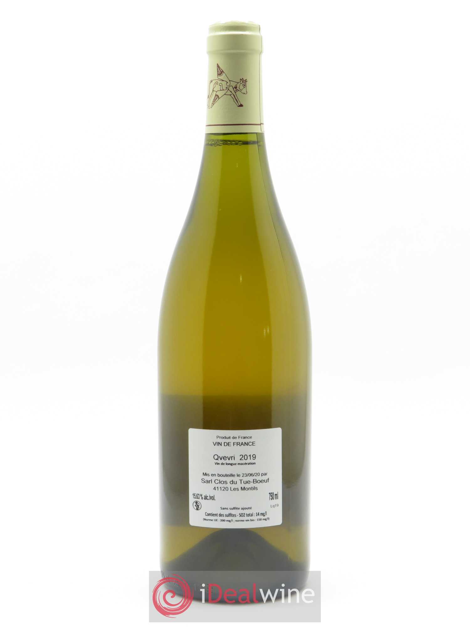 Touraine Qvevri Clos du Tue-Boeuf 2019 - Lot de 1 bouteille - 1