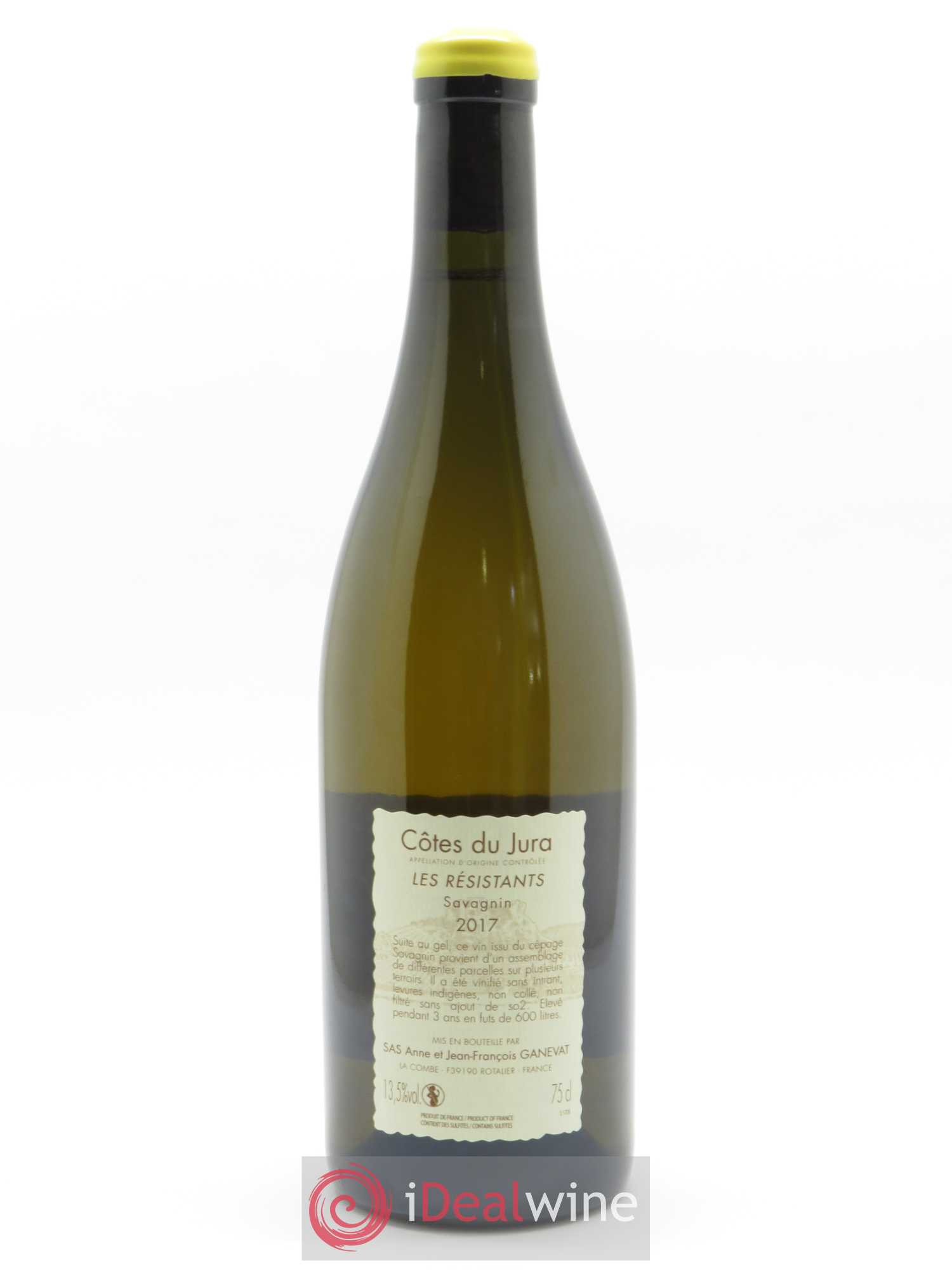 Côtes du Jura Les Résistants Anne et Jean François Ganevat 2017 - Lot de 1 bouteille - 1