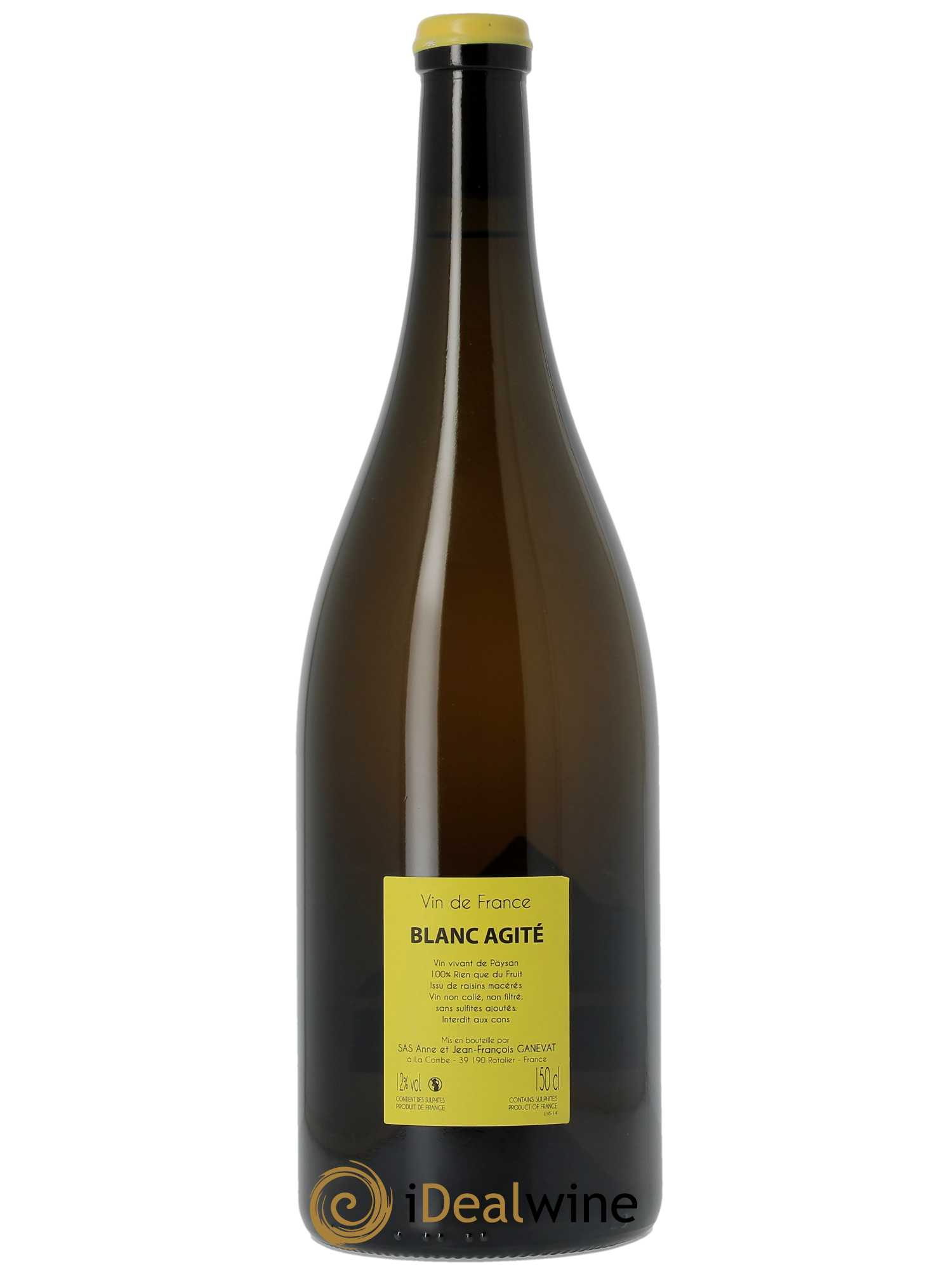 Vin de France Attention Blanc Agité Anne et Jean François Ganevat - Lot de 1 magnum - 1