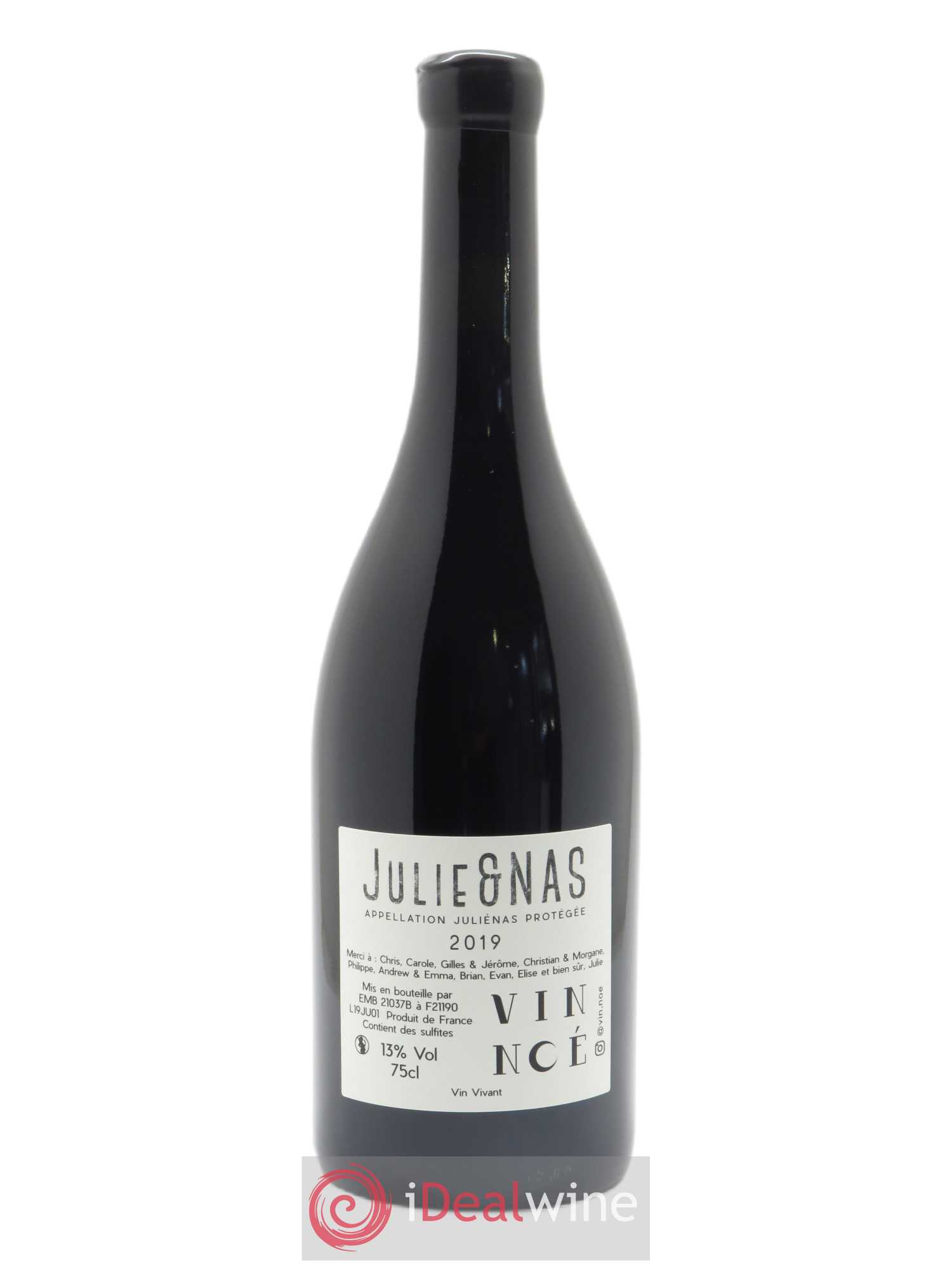 Juliénas Vin Noé 2019 - Lot de 1 bouteille - 1