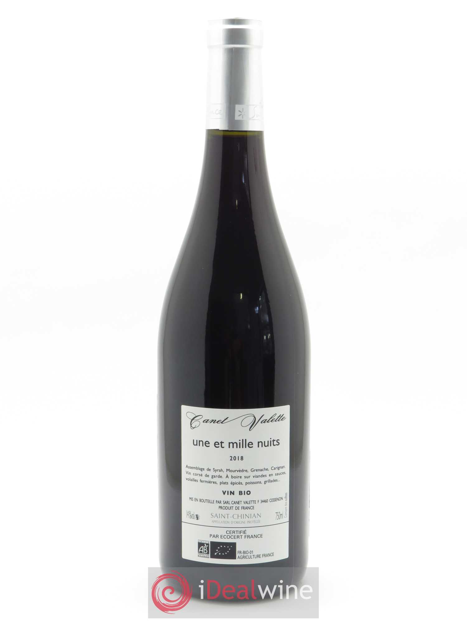 Saint-Chinian Une et mille nuits Canet-Valette (Domaine) 2018 - Lot de 1 bouteille - 1