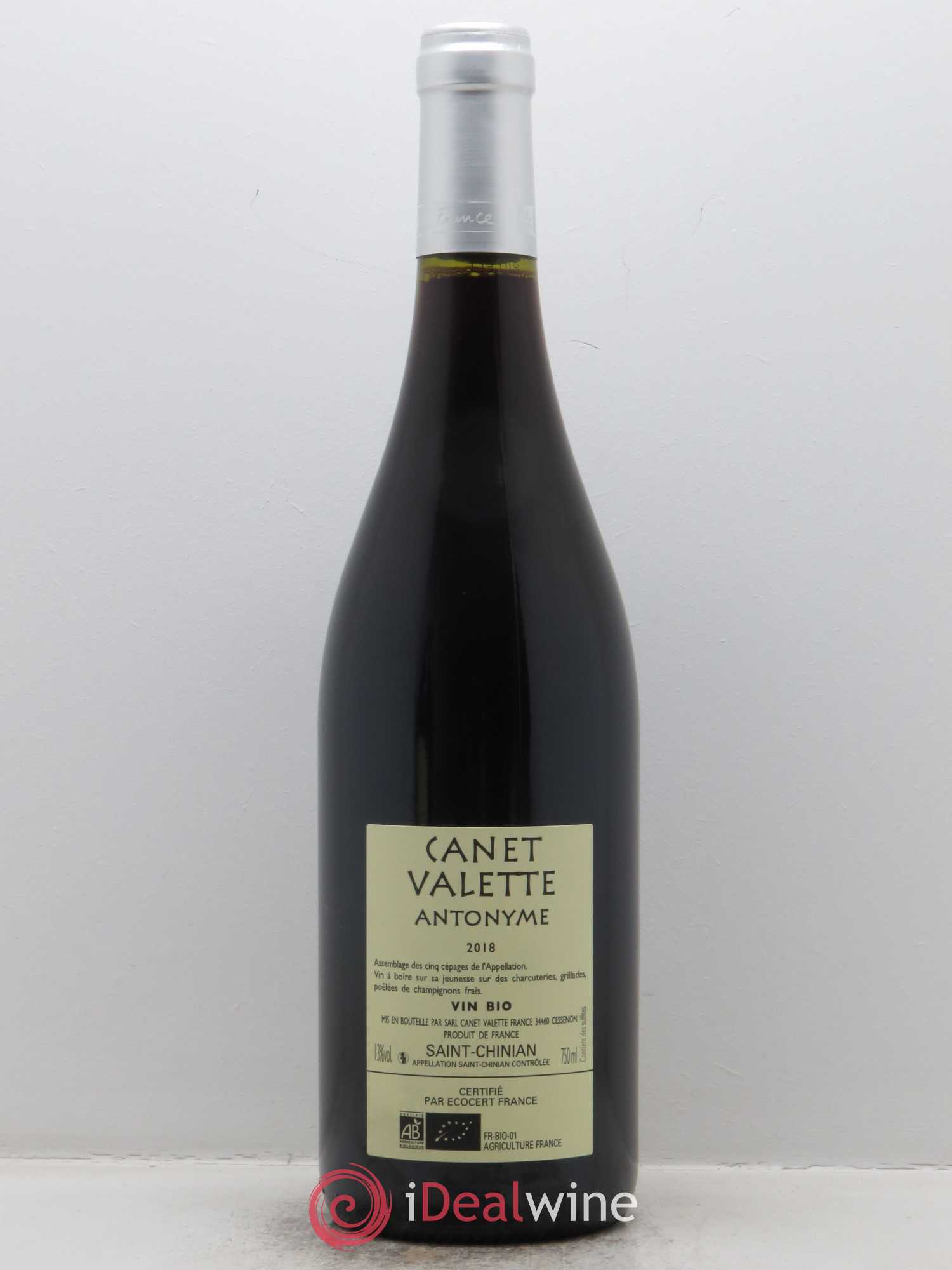 Saint-Chinian Antonyme Canet-Valette (Domaine) 2018 - Lot de 1 bouteille - 1