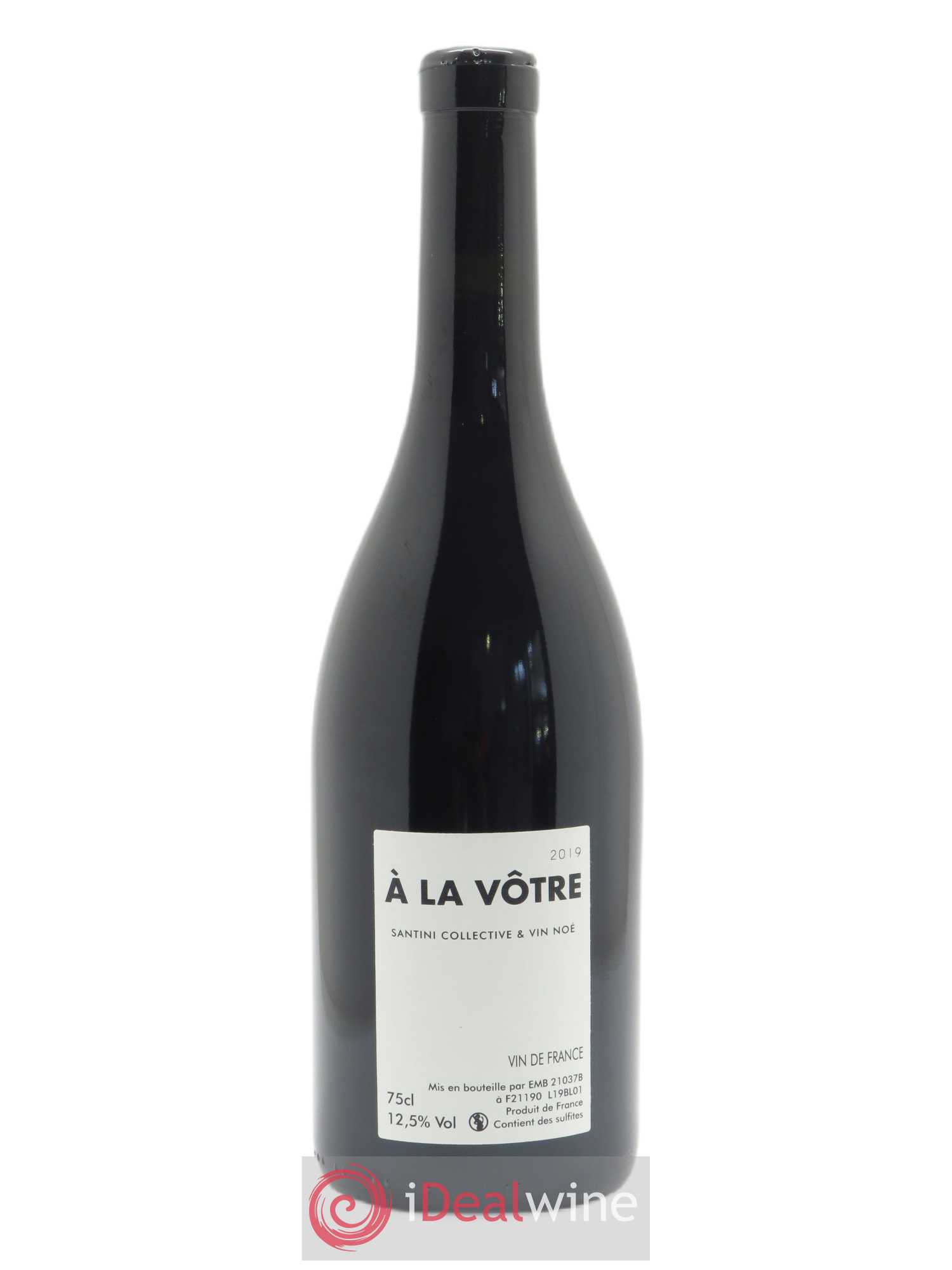 Vin de France A la vôtre Vin Noé 2019 - Lot de 1 bouteille - 1