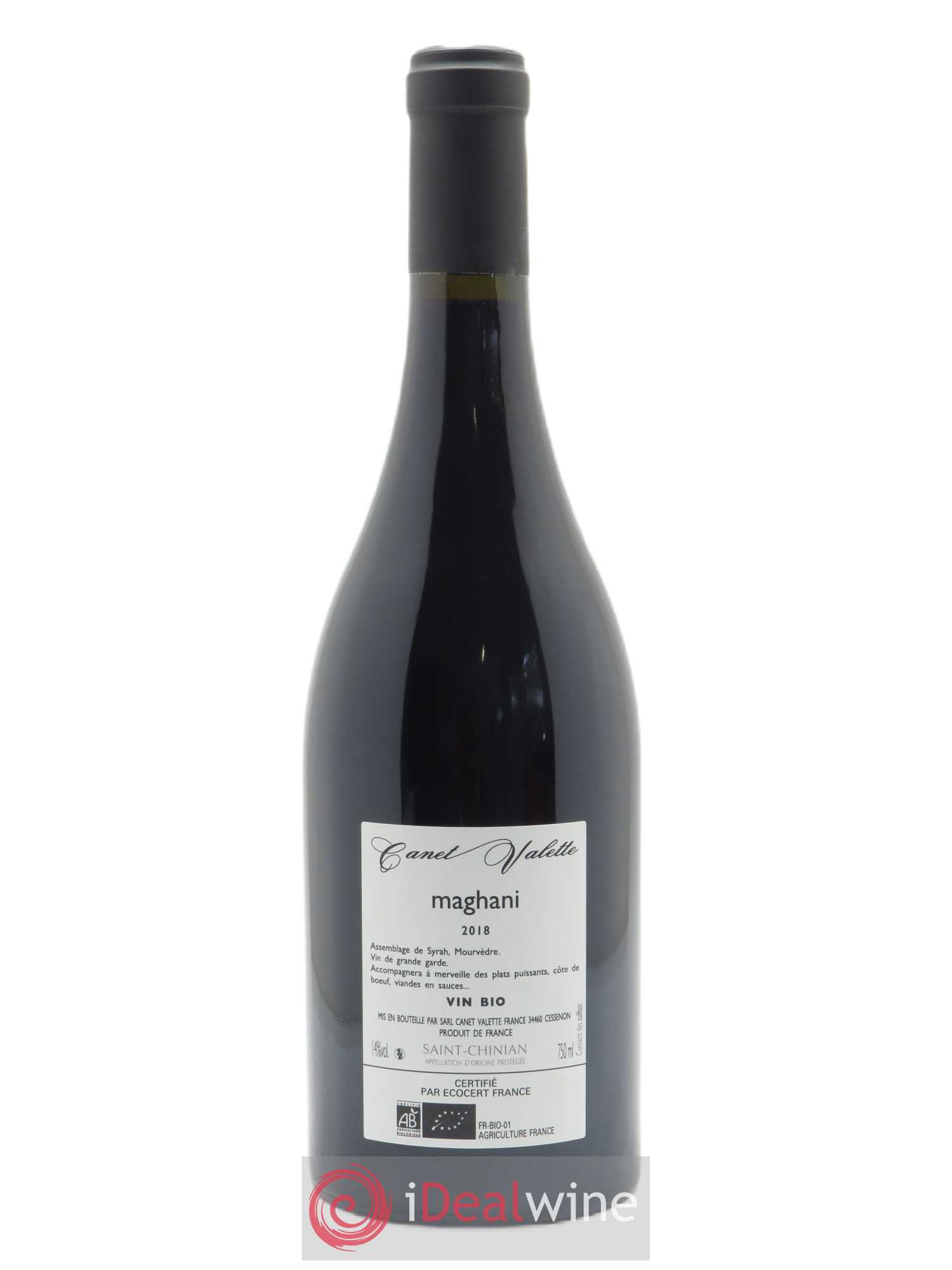 Saint-Chinian Maghani Canet-Valette (Domaine) 2018 - Lot of 1 bottle - 1