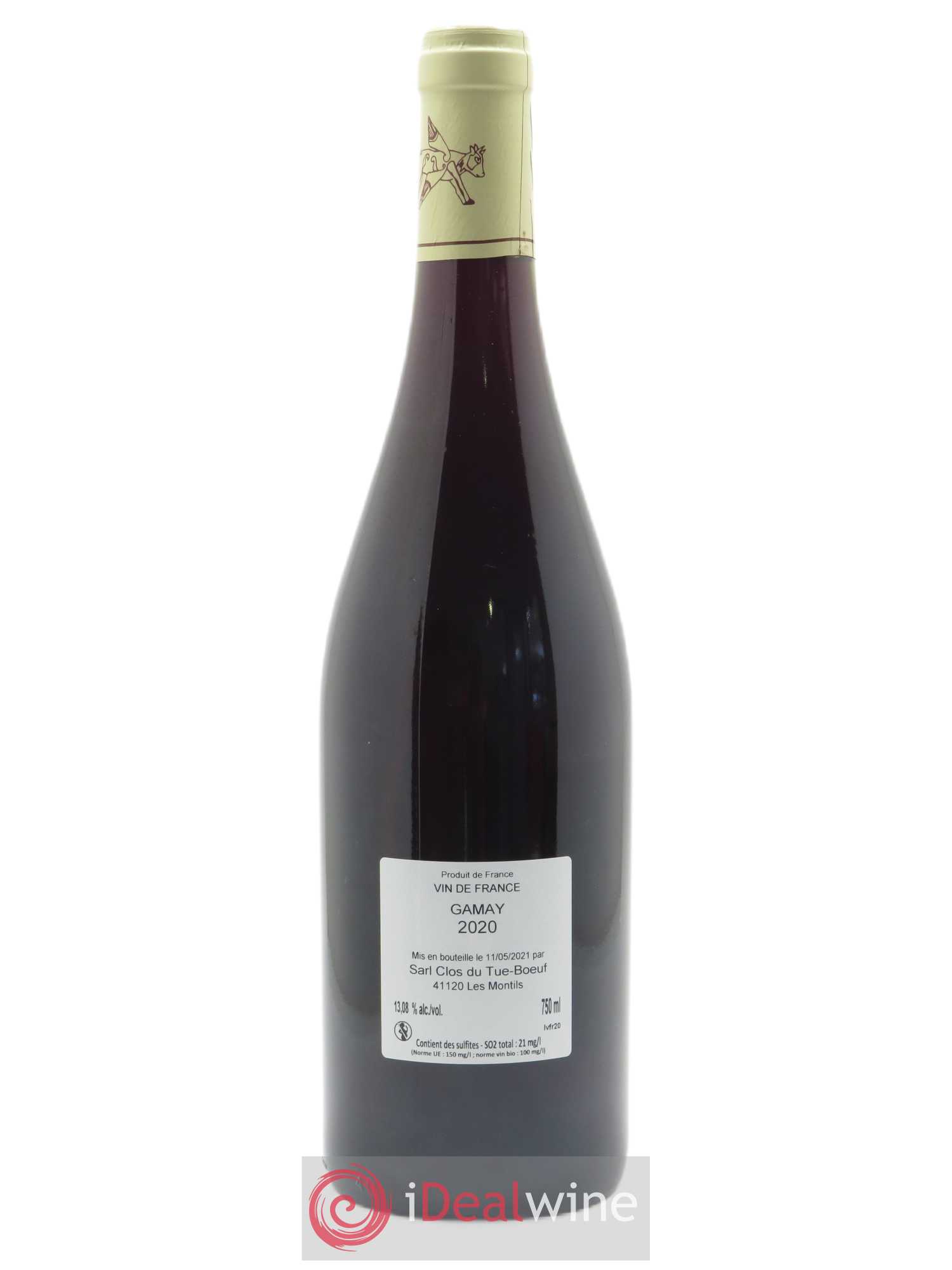 Vin de France Vin Rouge du Tue Boeuf Clos du Tue-Boeuf 2020 - Lot de 1 bouteille - 1