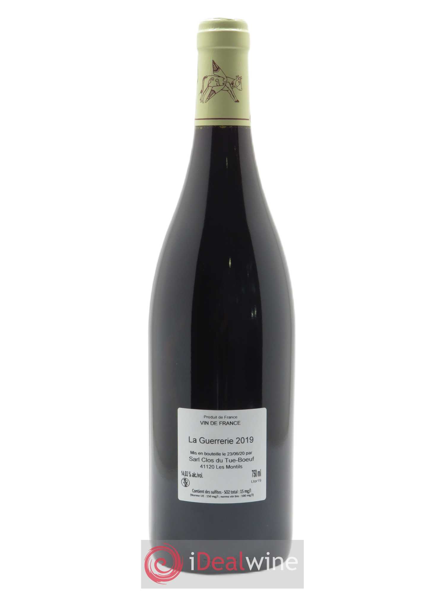 Touraine La Guerrerie Clos du Tue-Boeuf 2019 - Lot de 1 bouteille - 1