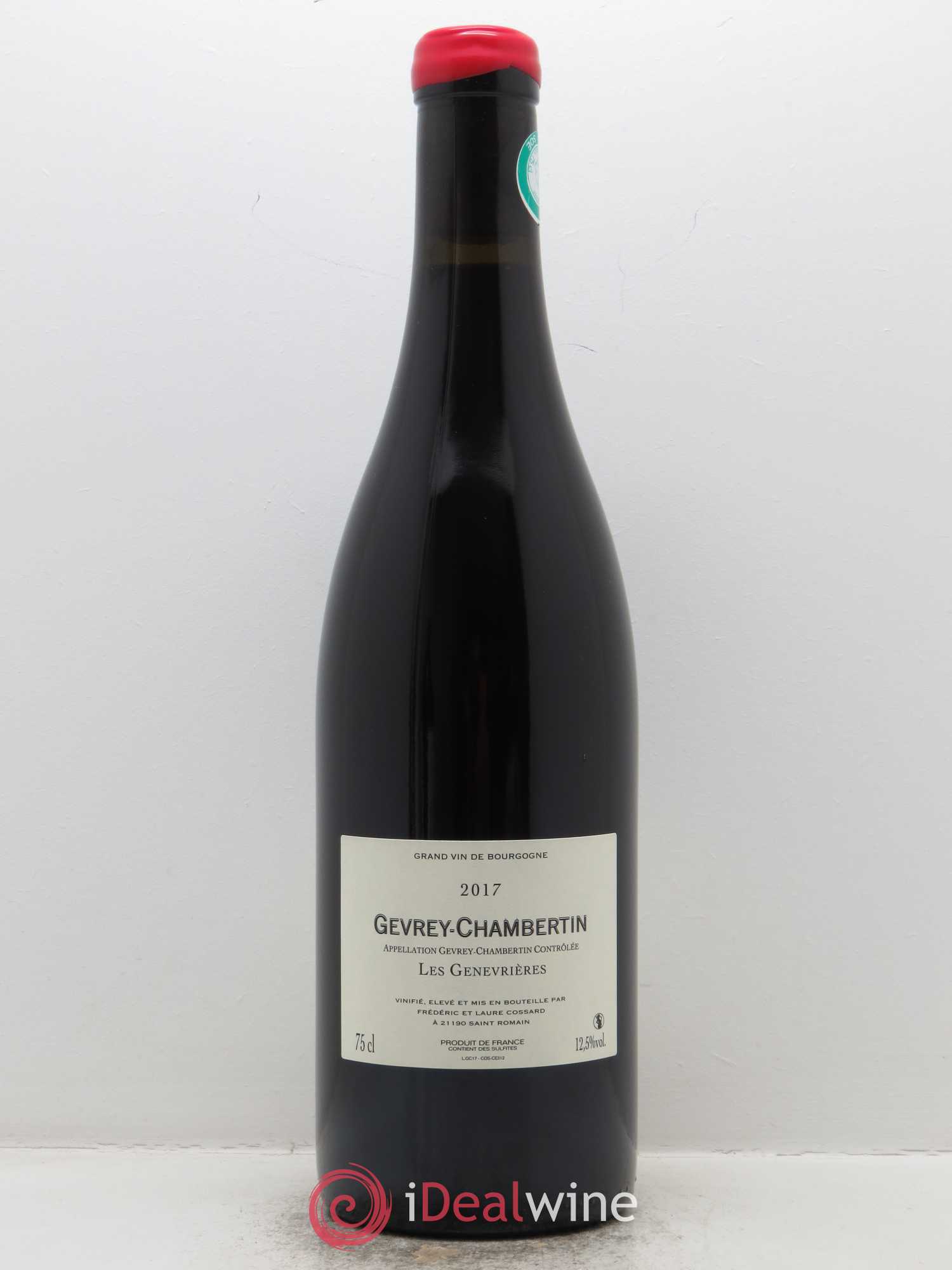 Gevrey-Chambertin Les Genevrières Domaine de Chassorney - Frédéric Cossard 2017 - Lot de 1 bouteille - 1