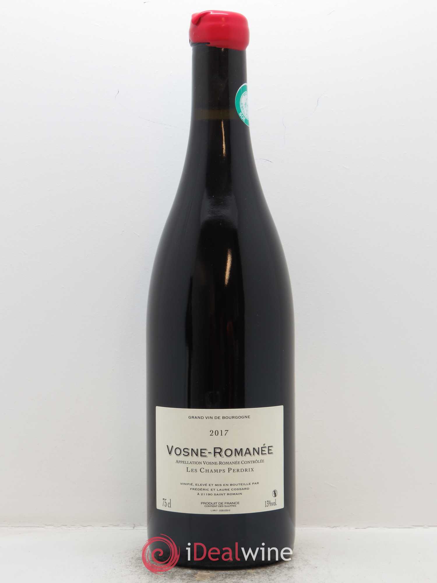Vosne-Romanée Les Champs Perdrix Domaine de Chassorney - Frédéric Cossard 2017 - Lot de 1 bouteille - 1