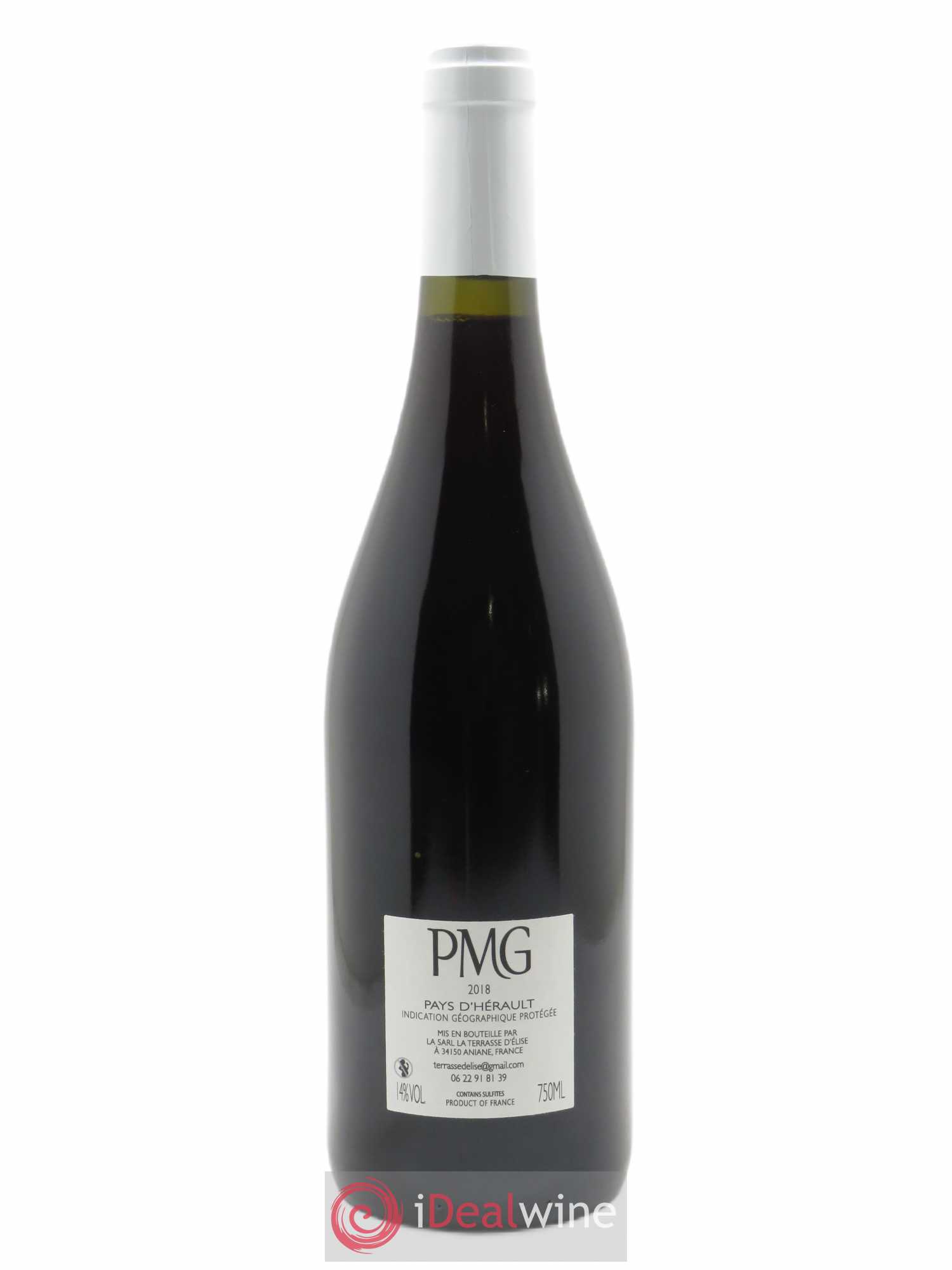IGP Pays d'Hérault PMG Terrasse d'Elise (Domaine de la) 2018 - Lot of 1 bottle - 1