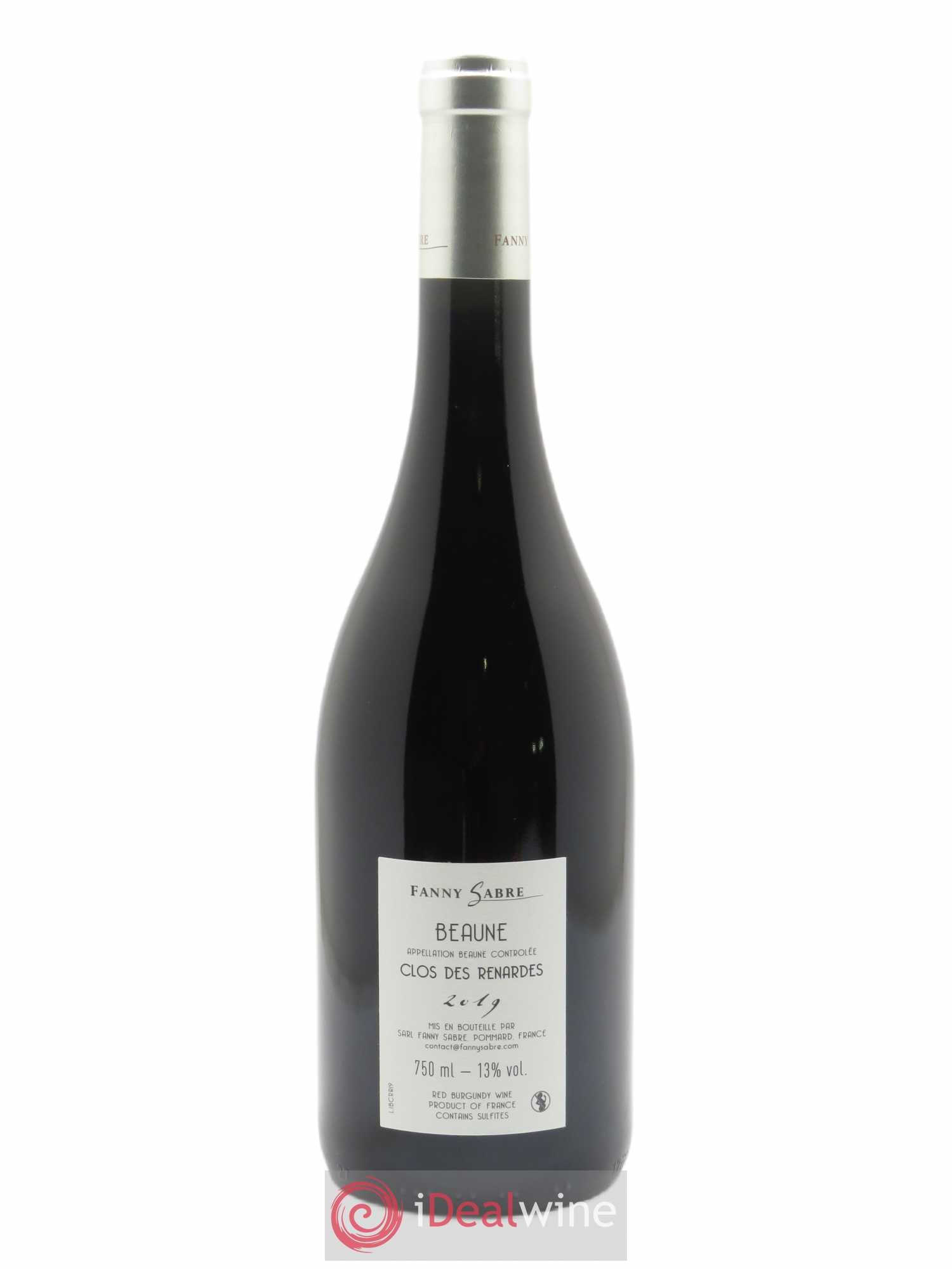 Beaune Clos des Renardes Pinot Noir Fanny Sabre 2019 - Lotto di 1 bottiglia - 1