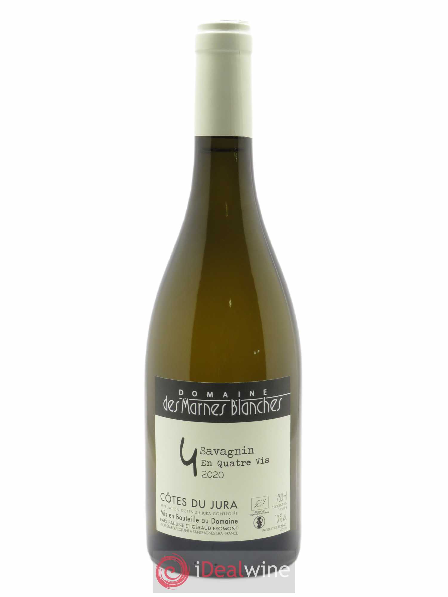 Côtes du Jura En Quatre Vis Savagnin Marnes Blanches (Domaine des) 2020 - Lot de 1 bouteille - 0