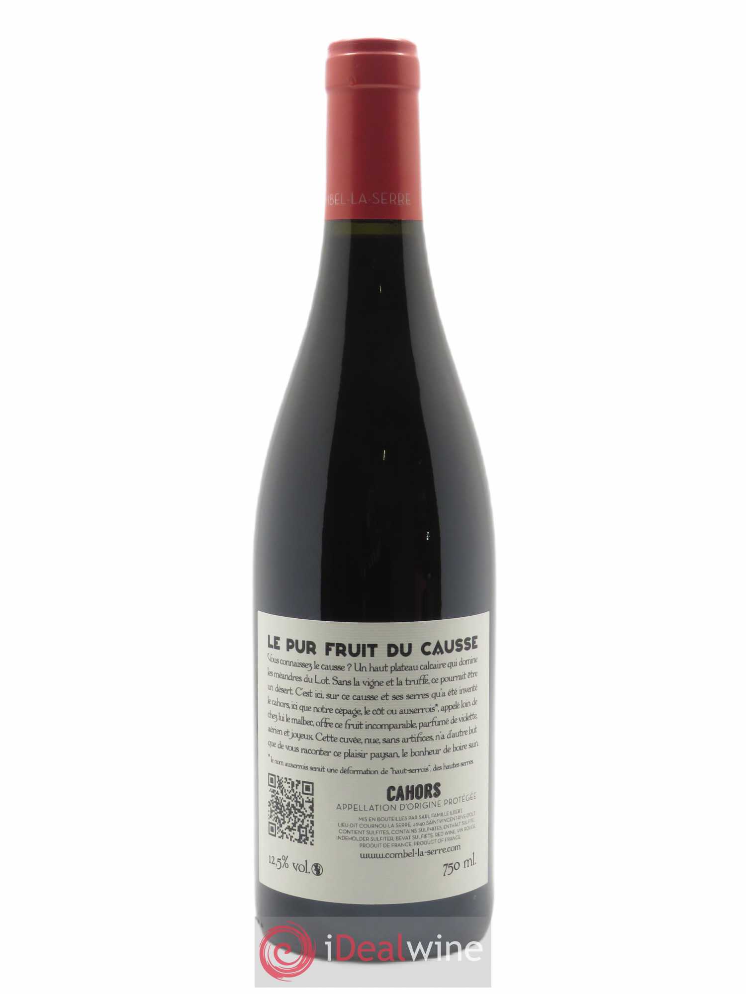 Cahors Le Pur Fruit du Causse Château Combel La Serre 2020 - Lot de 1 bouteille - 1