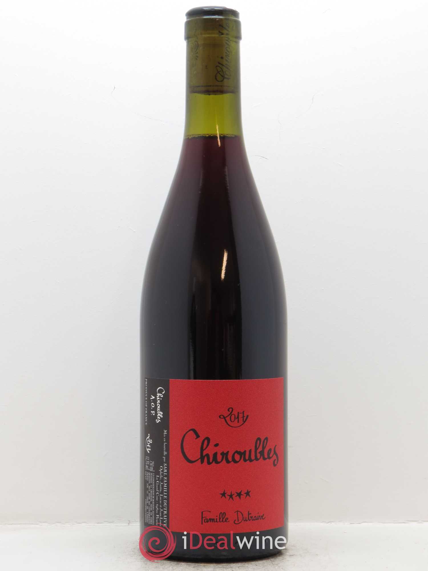 Chiroubles Famille Dutraive 2017 - Lot de 1 bouteille - 0