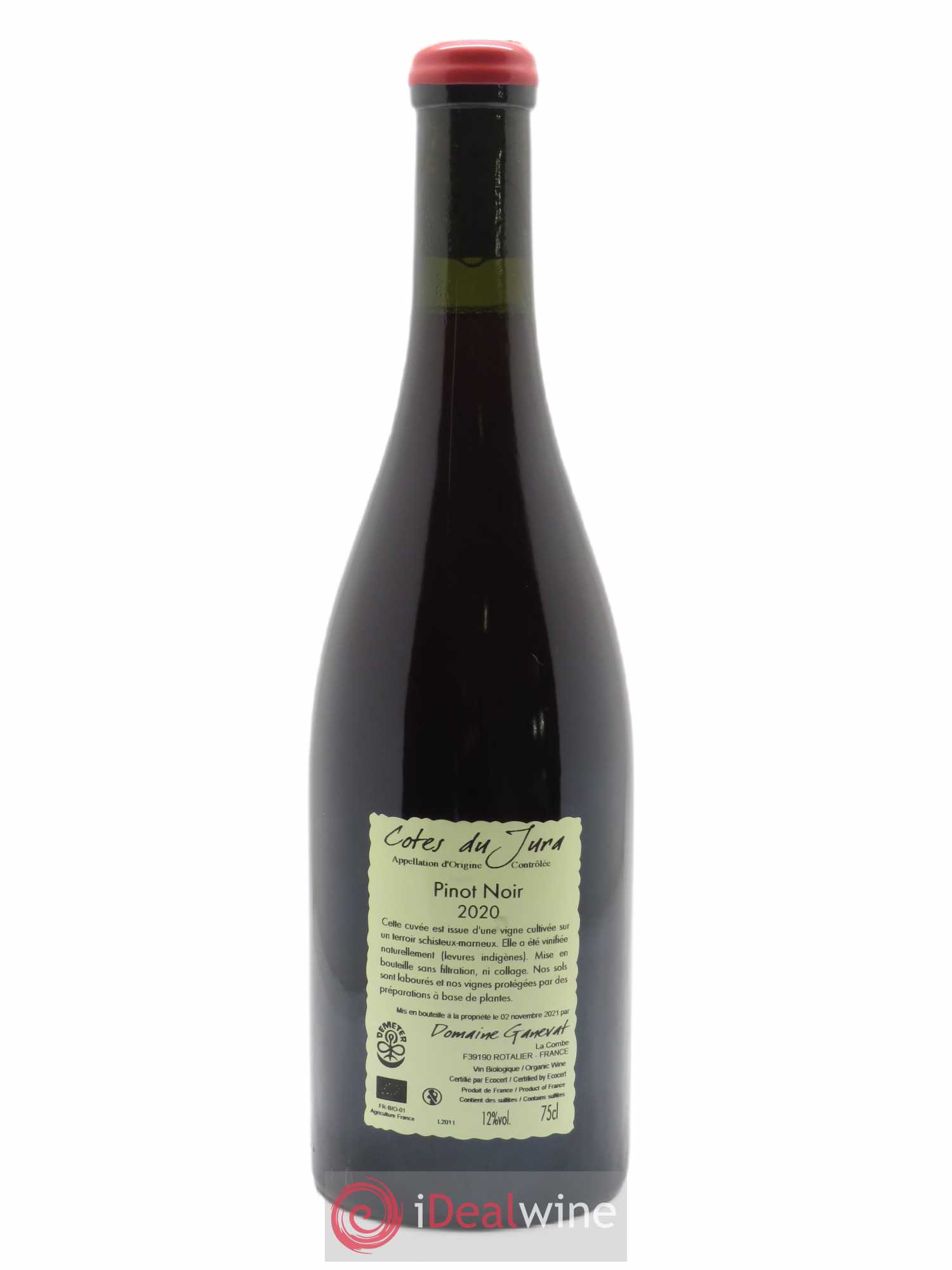 Côtes du Jura Pinot Noir En Billat  Jean-François Ganevat (Domaine) 2020 - Lot de 1 bouteille - 1