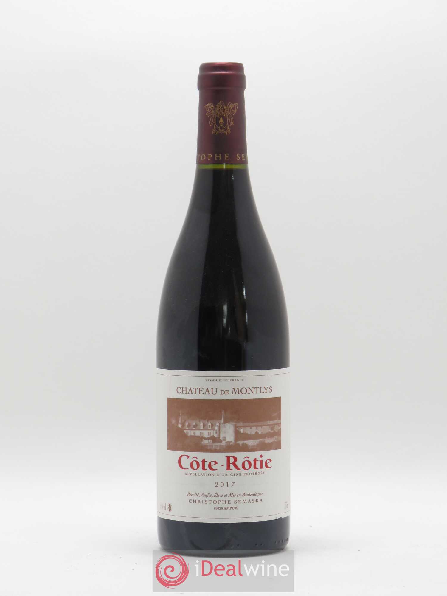 Côte-Rôtie Château de Montlys Christophe Semaska 2017 - Lot de 1 bouteille - 0