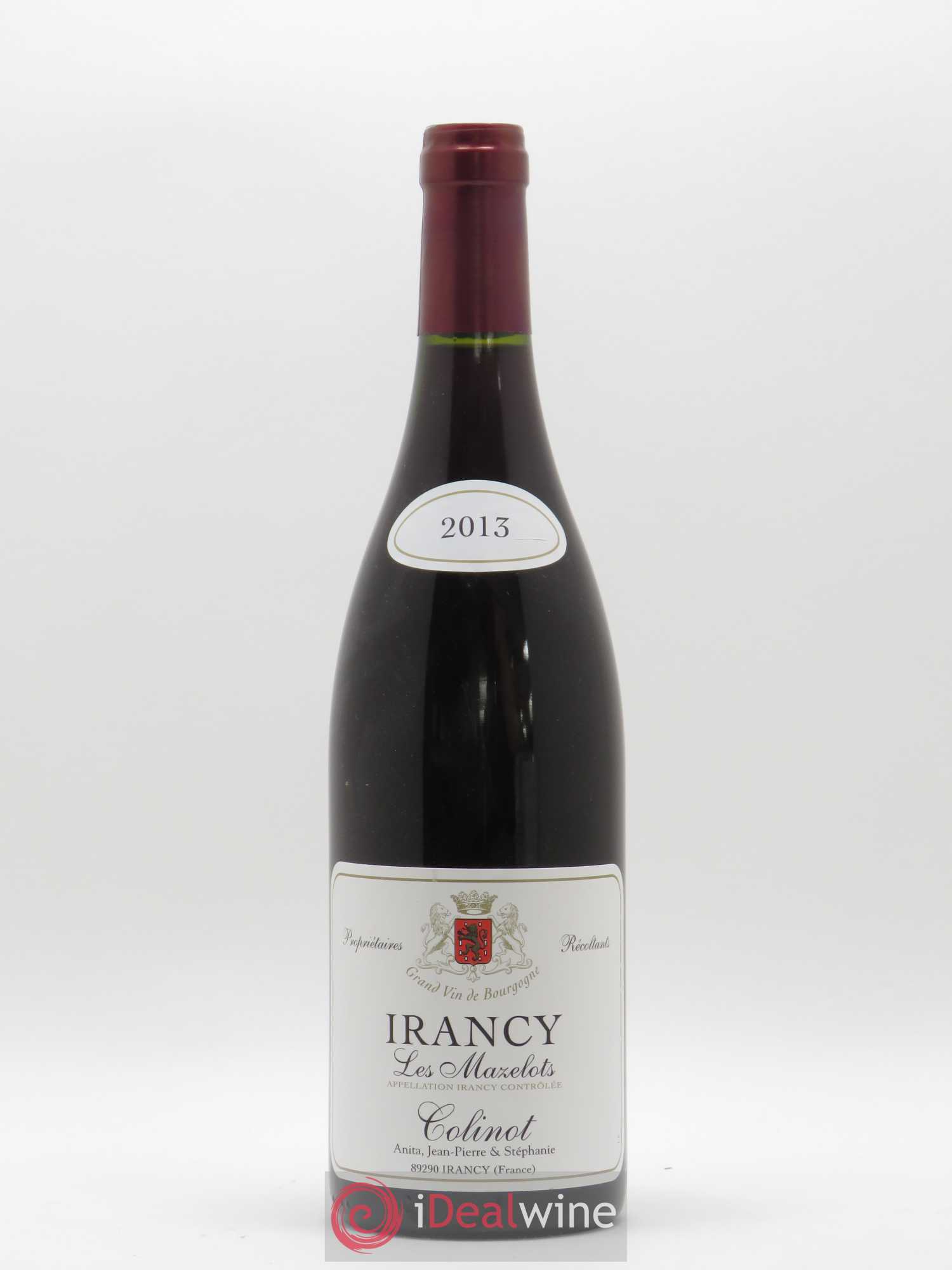 Irancy Les Mazelots Stéphanie Colinot 2013 - Lot de 1 bouteille - 0