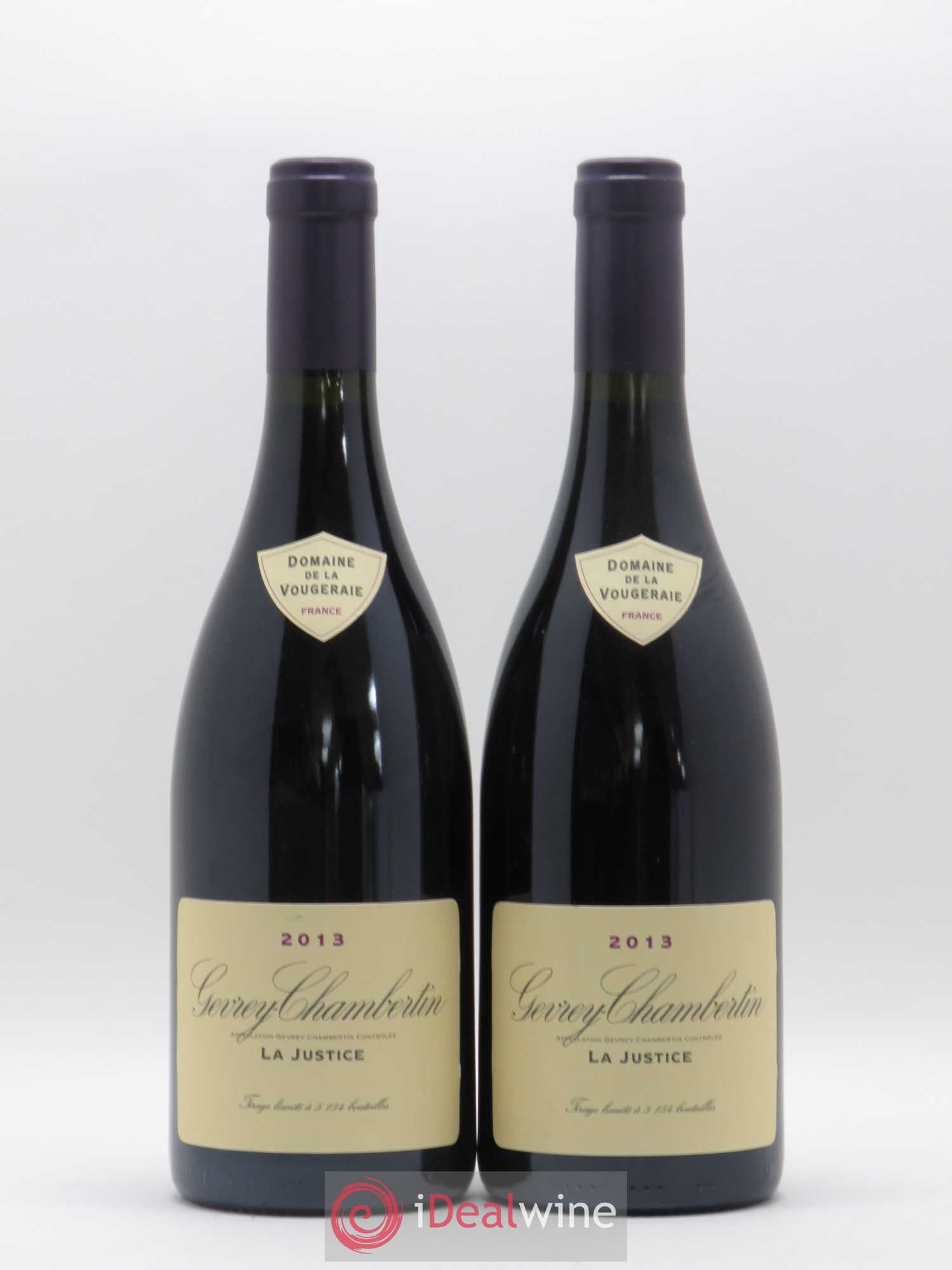 Gevrey-Chambertin La Justice La Vougeraie 2013 - Lot de 2 bouteilles - 0