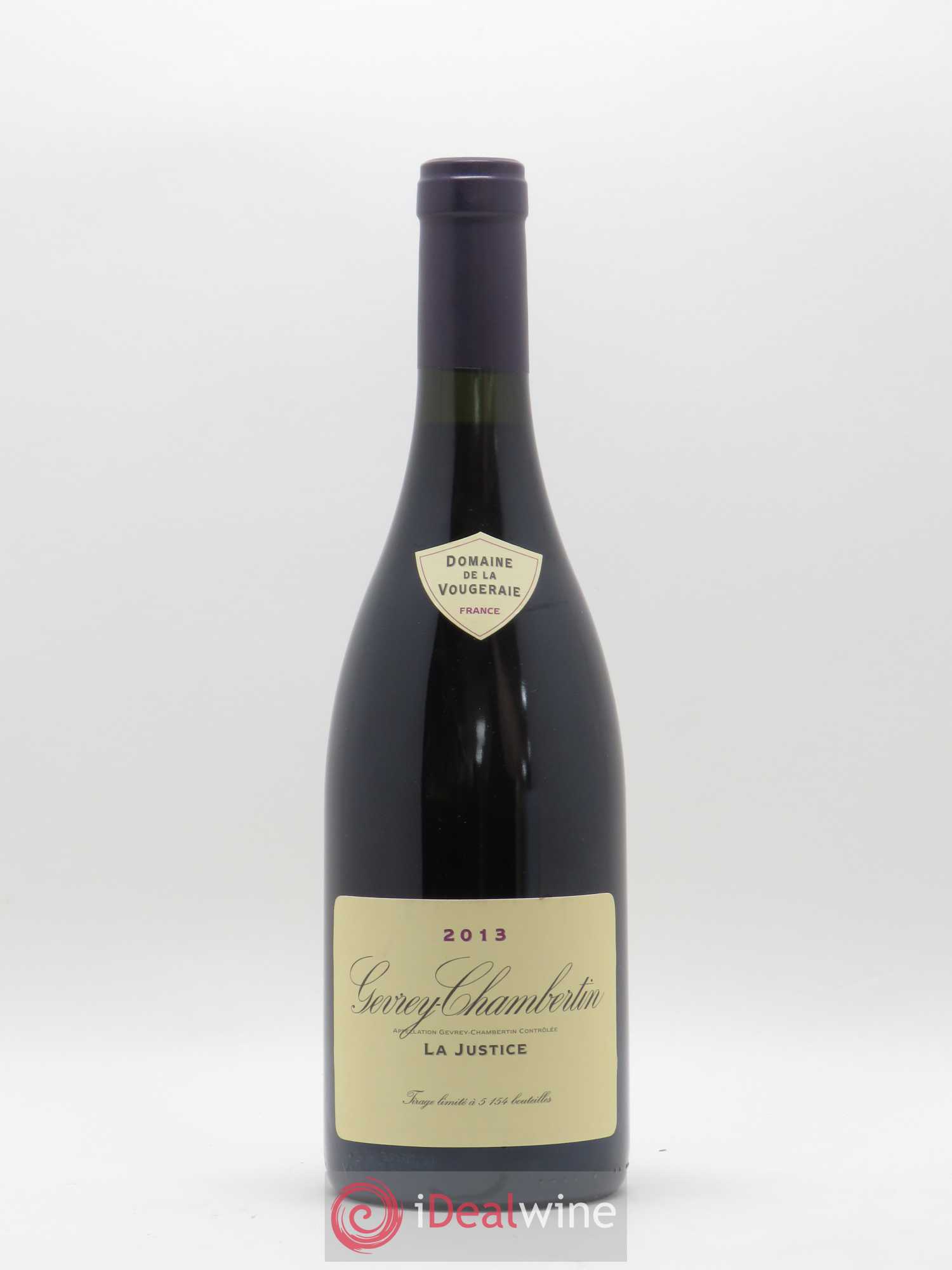 Gevrey-Chambertin La Justice La Vougeraie 2013 - Lot de 1 bouteille - 0