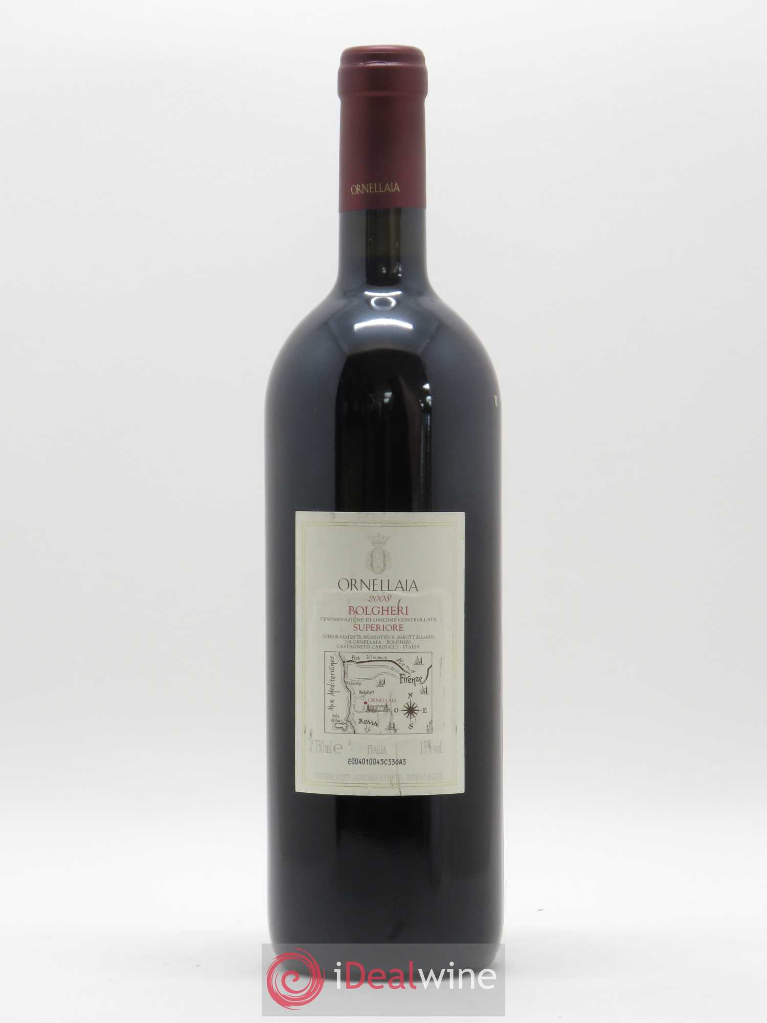 Bolgheri DOC Superiore Ornellaia Tenuta Dell'Ornellaia - Frescobaldi 2008 - Lot de 1 bouteille - 1