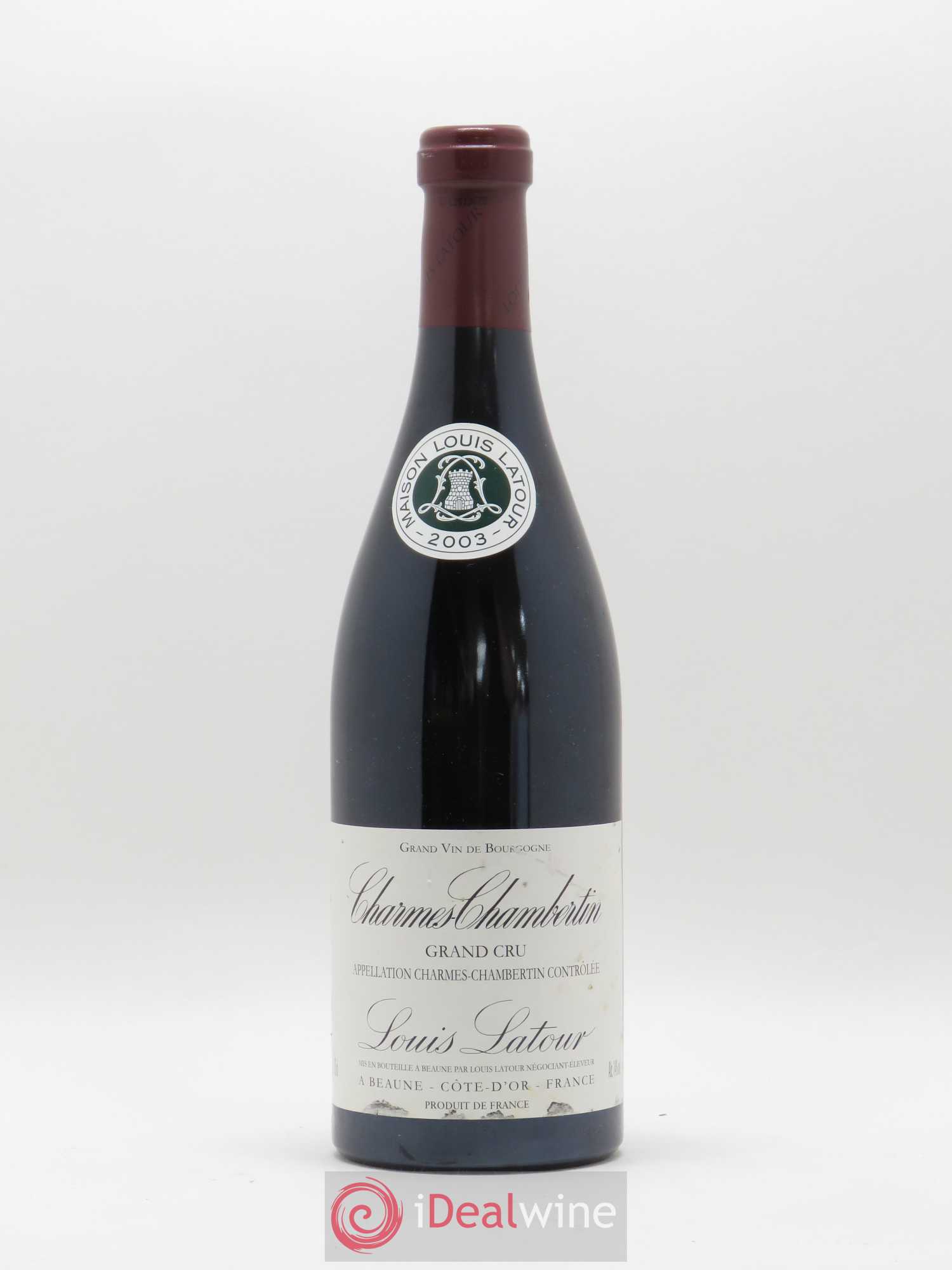 Charmes-Chambertin Grand Cru Louis Latour 2003 - Lot de 1 bouteille - 0