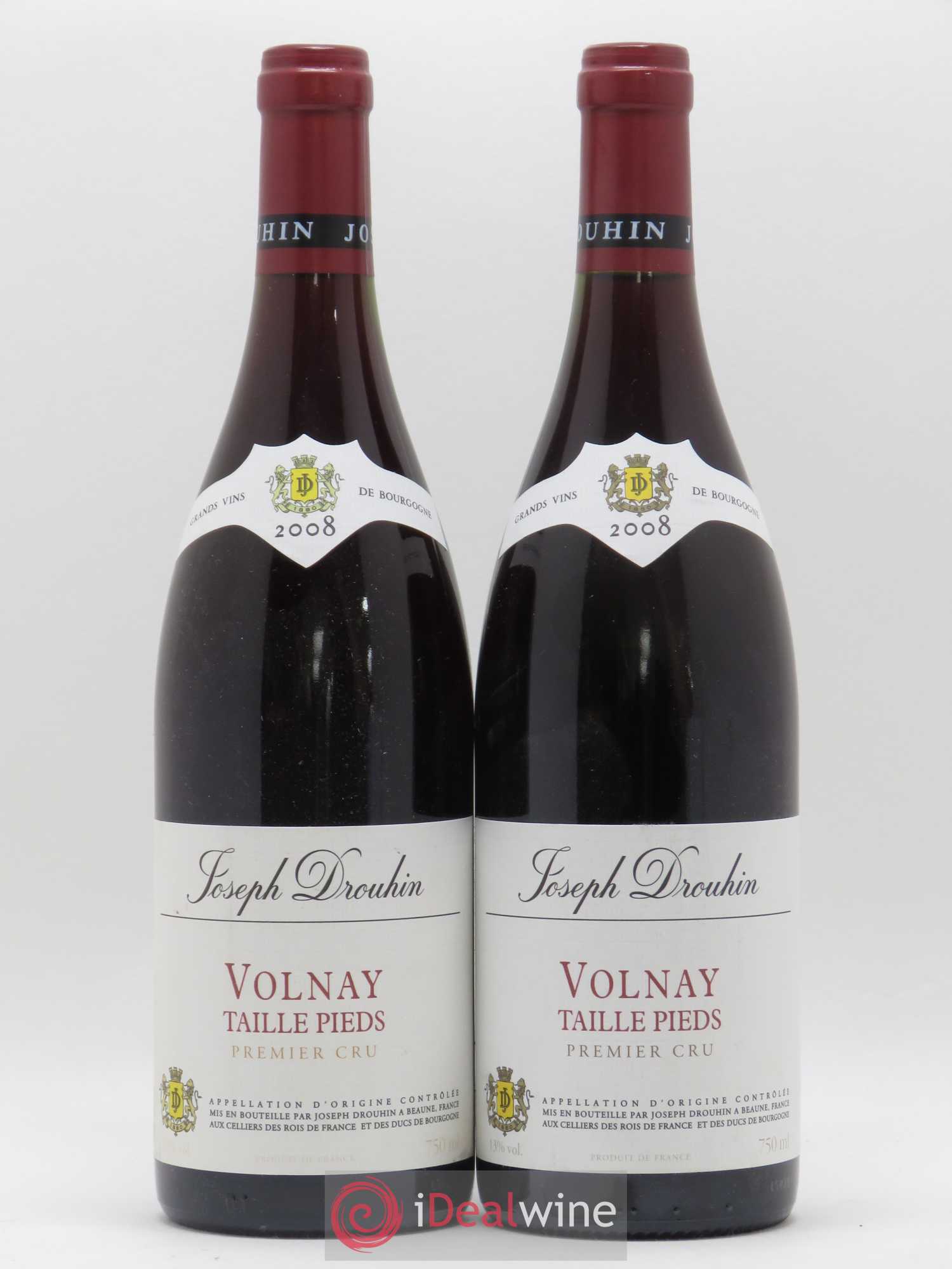 Volnay 1er Cru Taille Pieds Joseph Drouhin 2008 - Posten von 2 Flaschen - 0