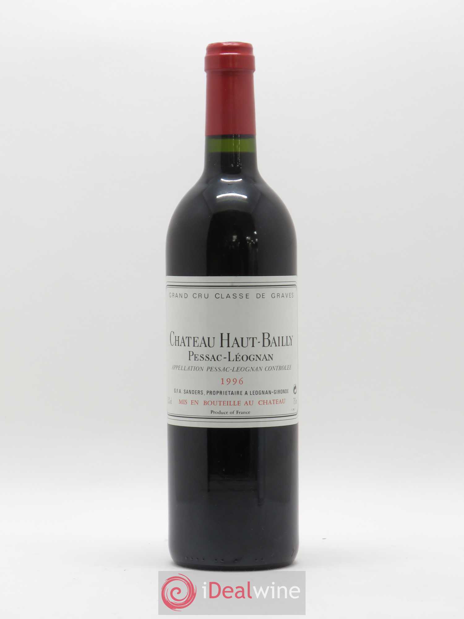 Château Haut-Bailly Cru Classé de Graves 1996 - Lot de 1 bouteille - 0